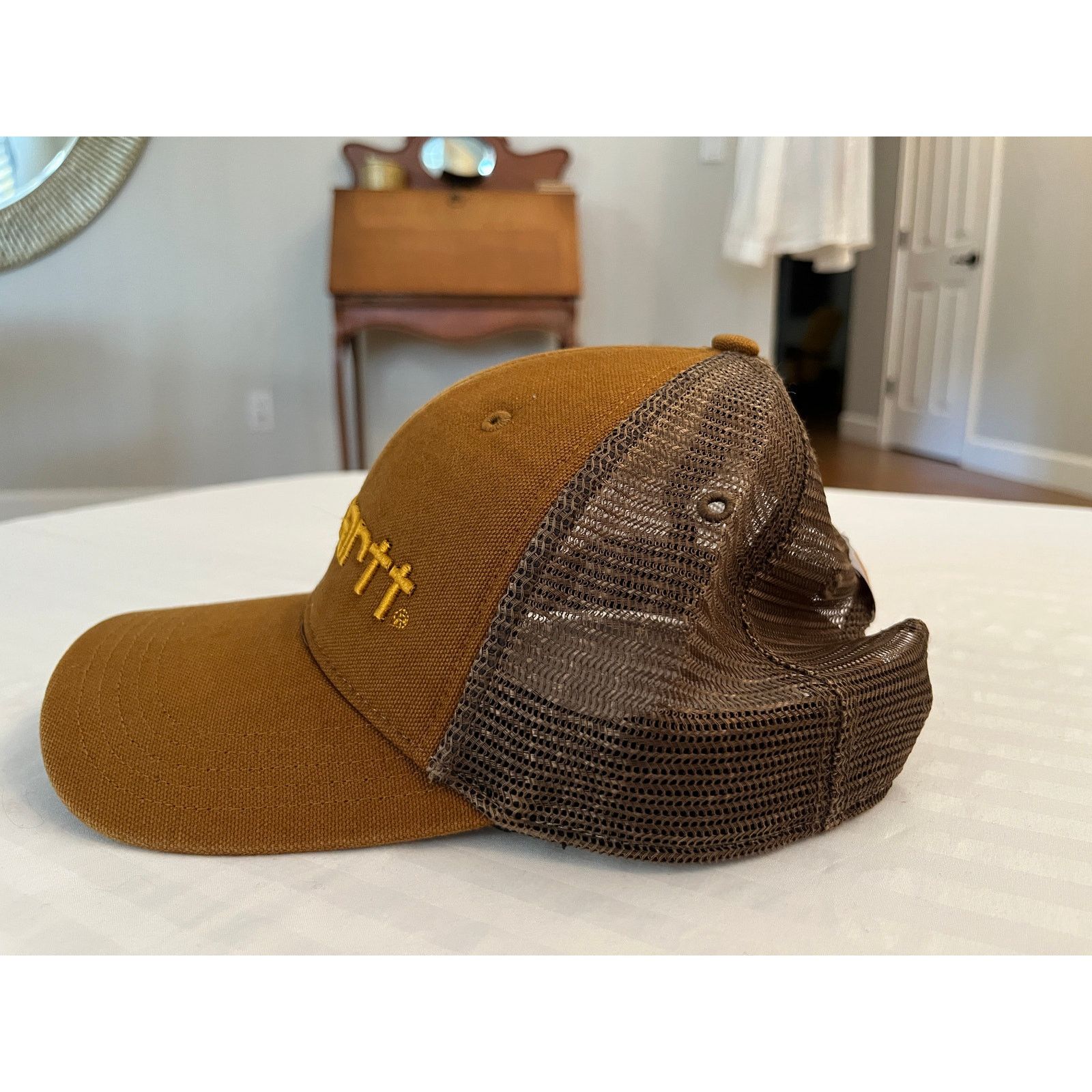 Carhartt Carhartt Buffalo Mesh Back Trucker Hat Brown 100286 Size ONE SIZE - 2 Thumbnail