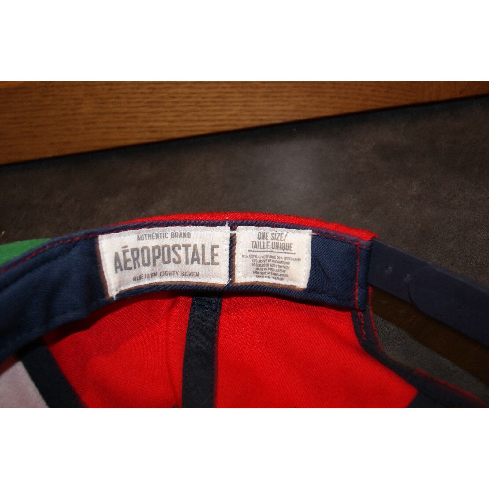 Aeropostale VTG Y2K Aeropostle Logo Snapback Hat Cap Flatbill Wool Size ONE SIZE - 7 Thumbnail