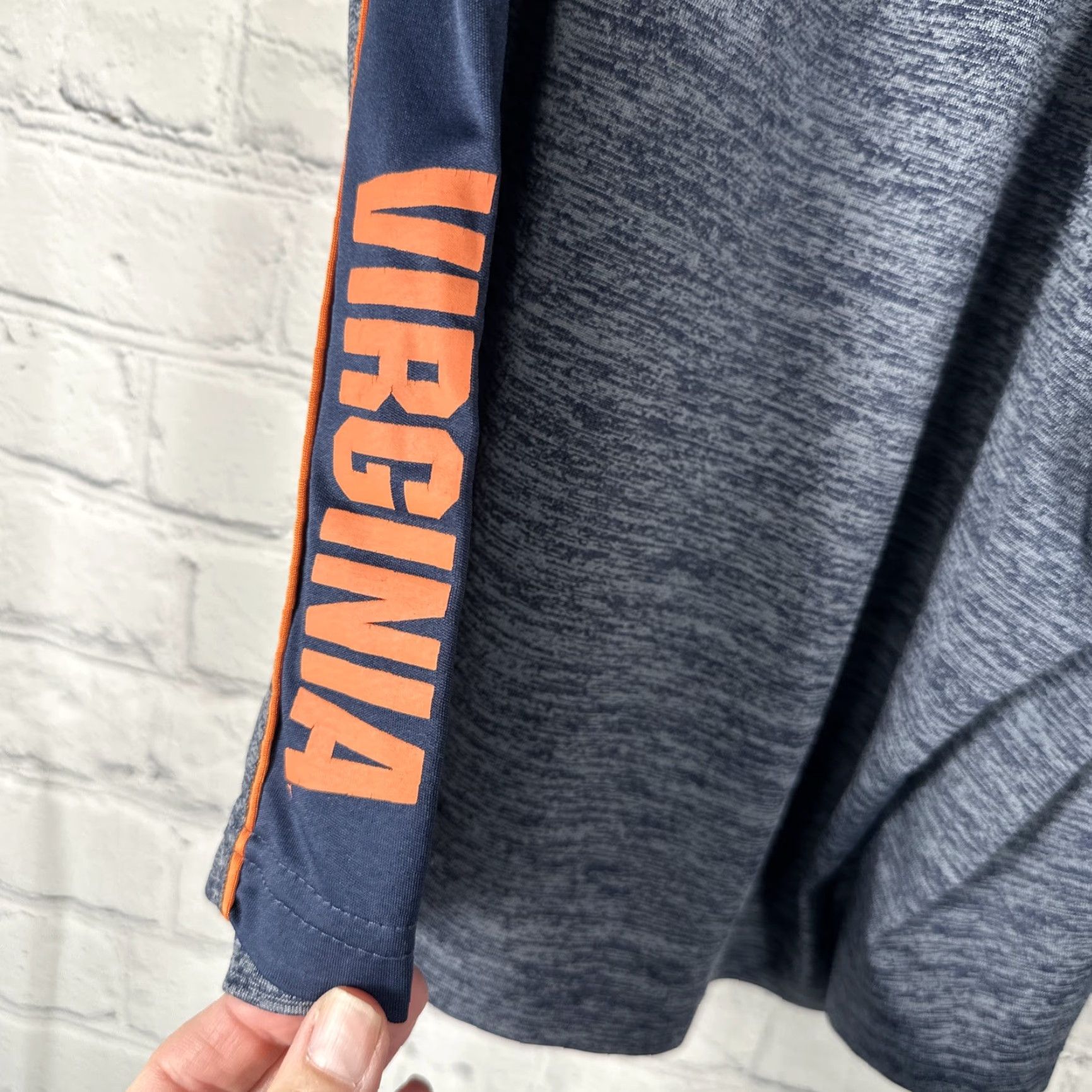 Vintage Virginia Cavaliers UVA Shorts Mens XL Stadium Athletics Elastic Waist Pockets Heather Gray Football University Sweat Size US 36 / EU 52 - 4 Thumbnail