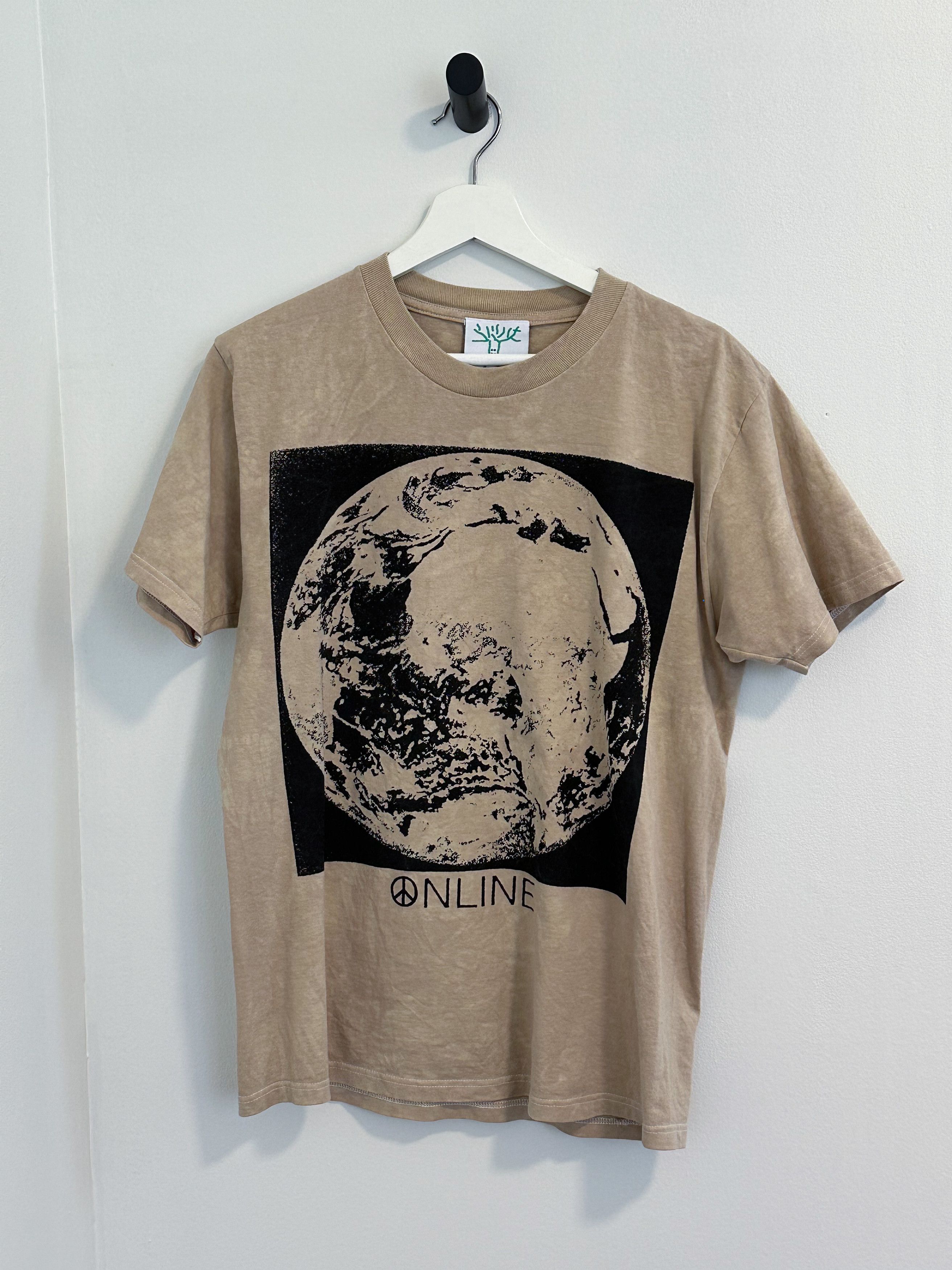 Online Ceramics Online Ceramics Earth Moon Logo Tee - Stonewashed Tan (M) Size US M / EU 48-50 / 2 - 1 Thumbnail