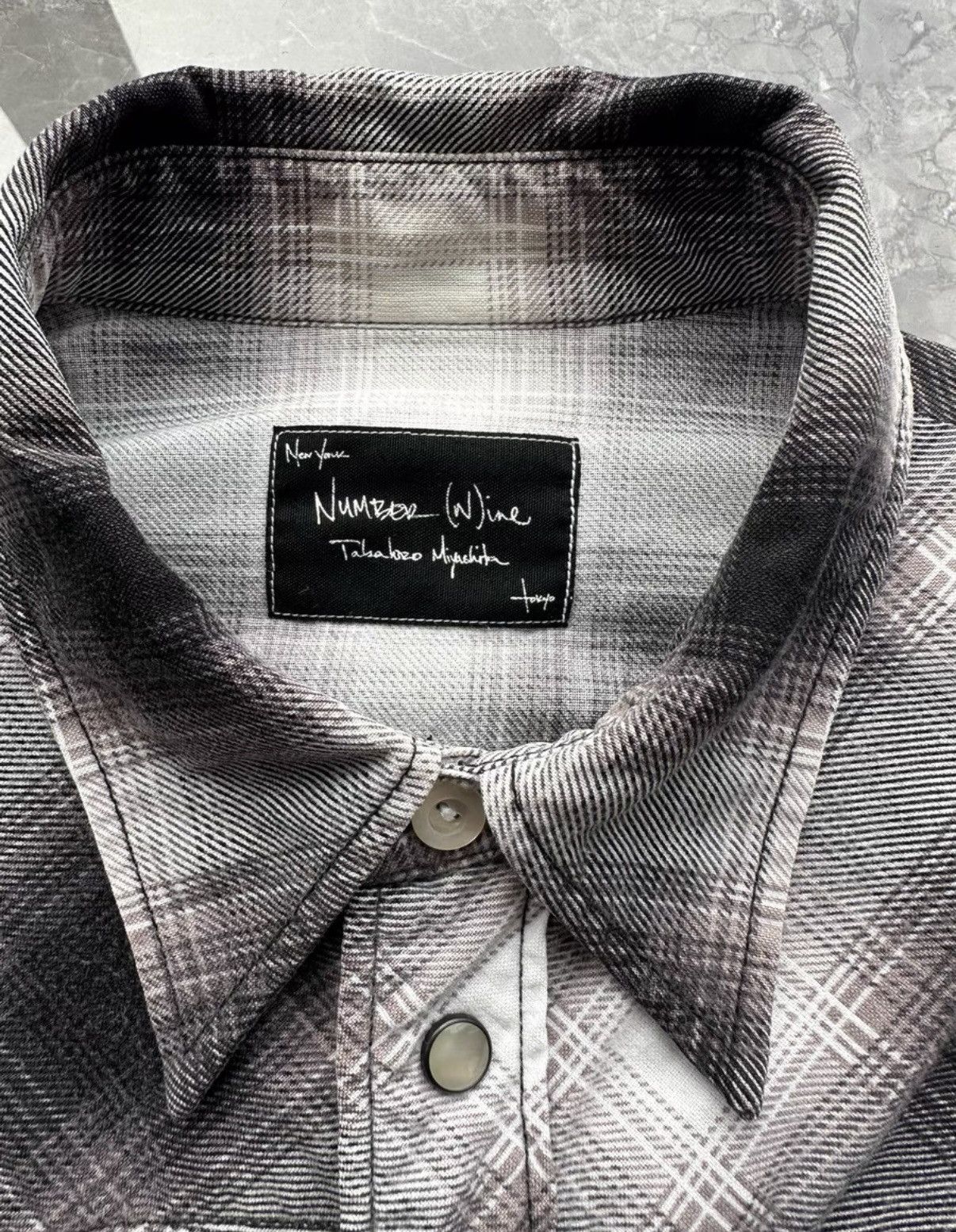 Number (N)ine Number Nine 07aw plaid phantom shirt Size US M / EU 48-50 / 2 - 2 Thumbnail