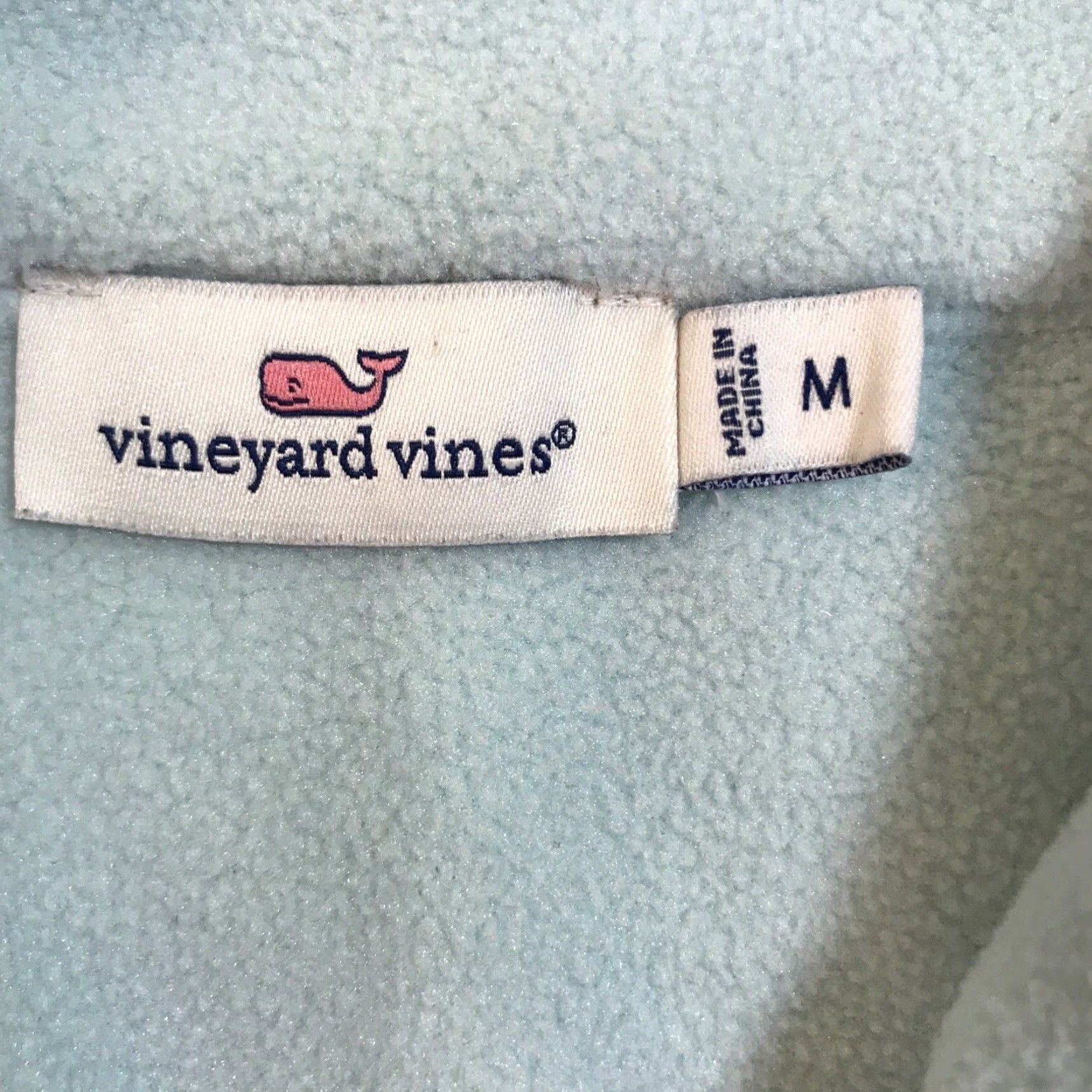 Vineyard Vines Vineyard Vines Shirt Women’s Sz M Pale Blue 1/4 Zip Fleece Shep Beach Outdoor 90s Womens Size M / US 6-8 / IT 42-44 - 3 Thumbnail