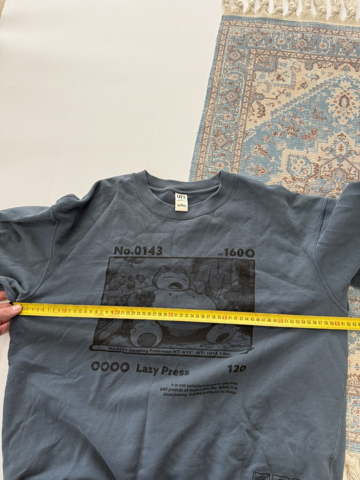 Uniqlo Rare Uniqlo x Pokemon Snorlax 2025 Nintendo Sweatshirt Size US XL / EU 56 / 4 - 9 Thumbnail
