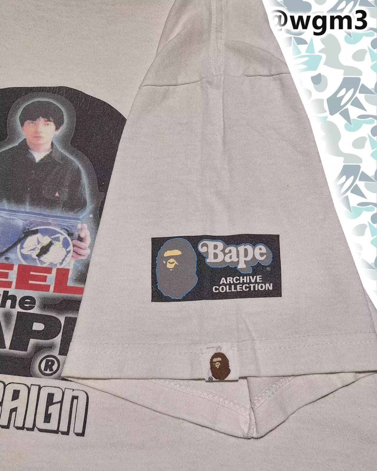 Bape × Vintage 1998 Bape Crazy Rare magazine Giveaway Tee!! Medium Size US M / EU 48-50 / 2 - 4 Thumbnail
