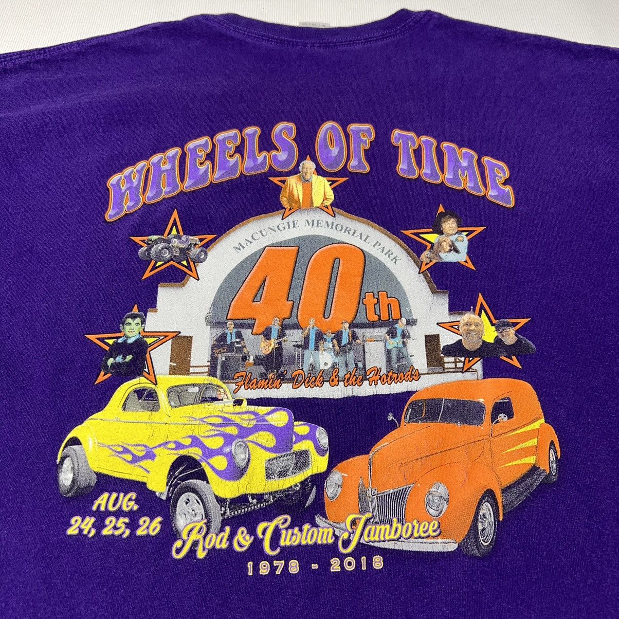 Gildan × Vintage VTG Car Tee Shirt Purple Hot Rod Classic Custom Auto Graphic Size US XL / EU 56 / 4 - 9 Thumbnail