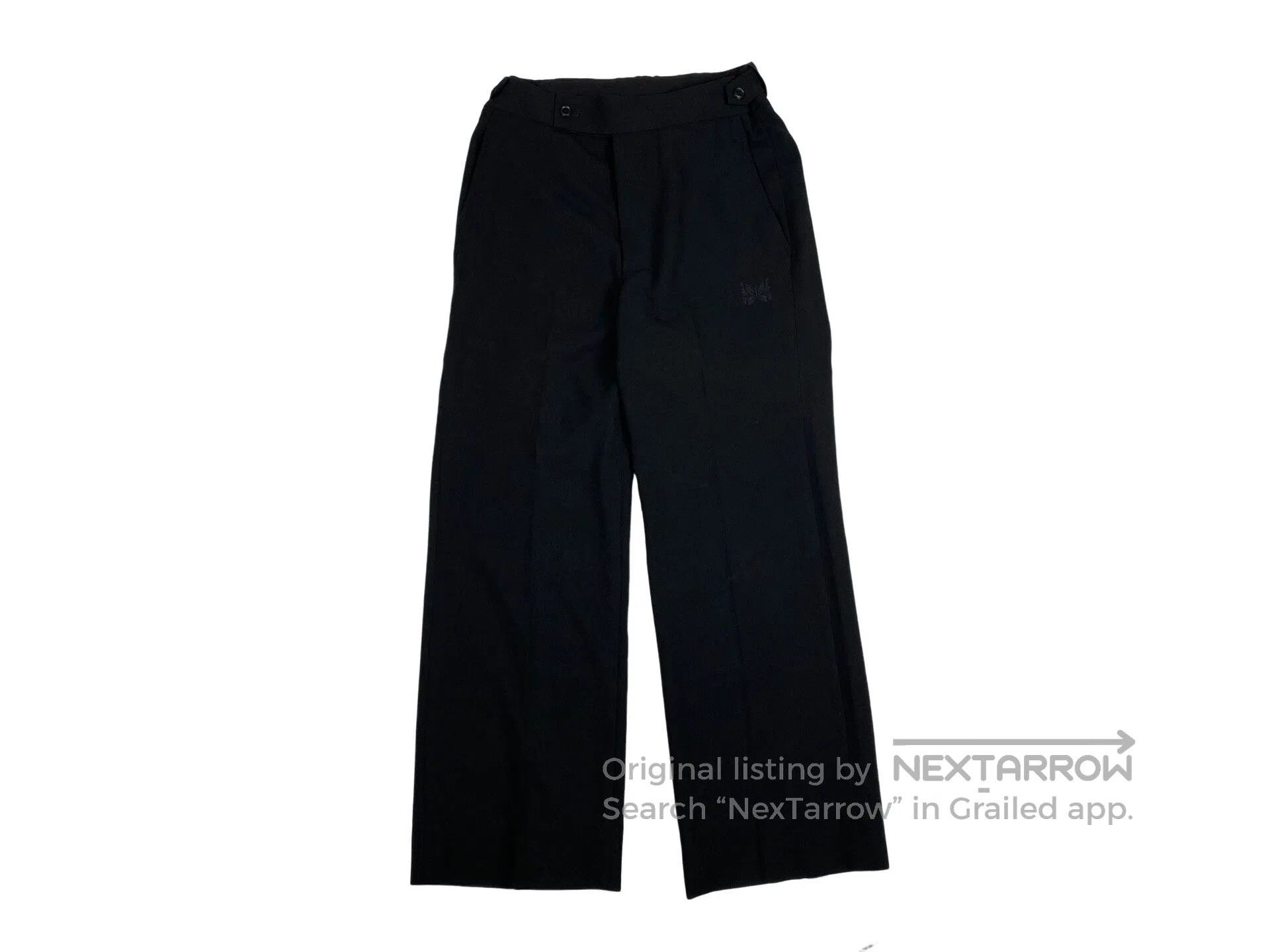 Needles NEEDLES size S Butterfly Embroidery Straight Leg Suit Pant Size US 27 - 1 Thumbnail