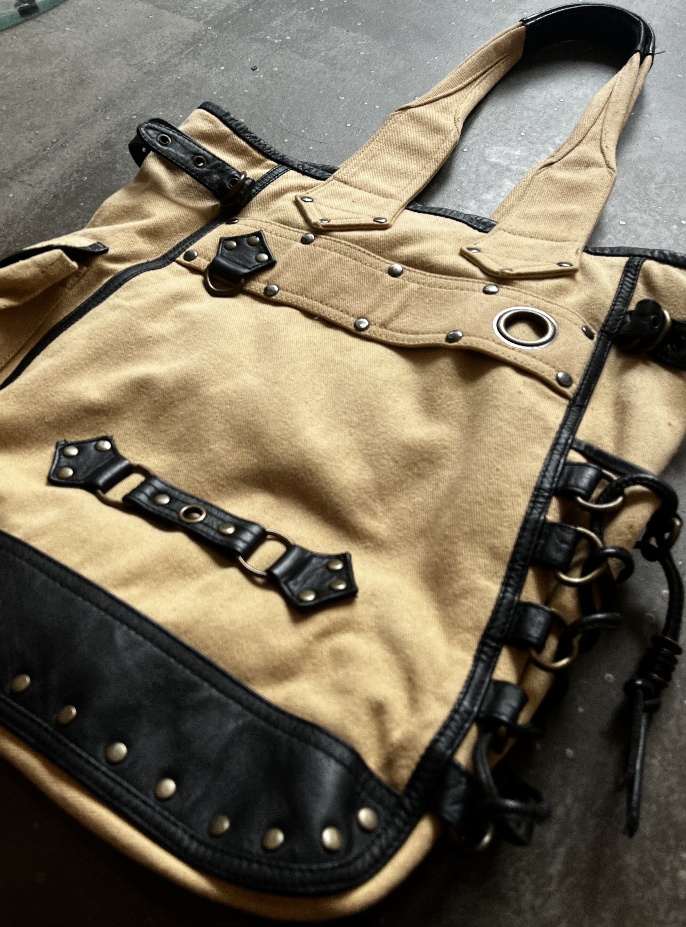 KMRII Stitch Detail Drawstring Handbag