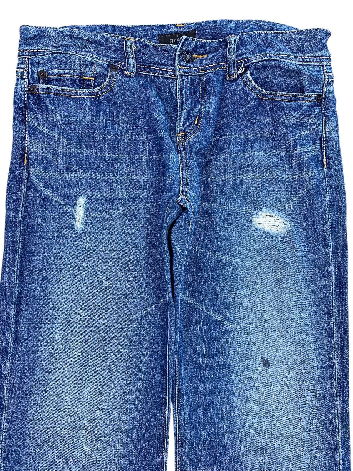 Japanese Brand Japanese Brand Faded Blue Wash Ripped Style Boot Cut Jeans Size US 31 - 2 Thumbnail