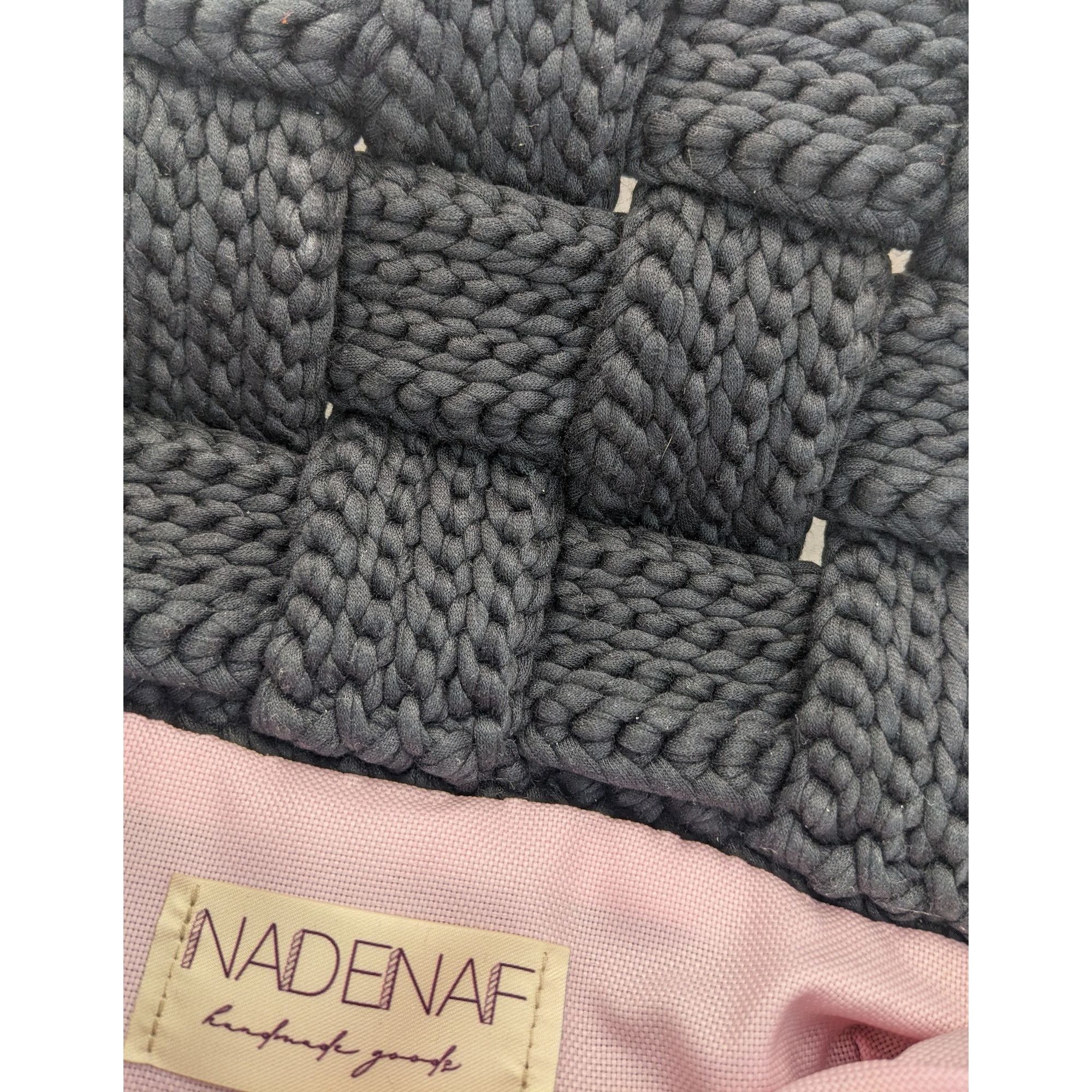 Other Handmade Black Knit Woven Shoulder Bag With Chain Strap & Ma Size ONE SIZE - 9 Thumbnail