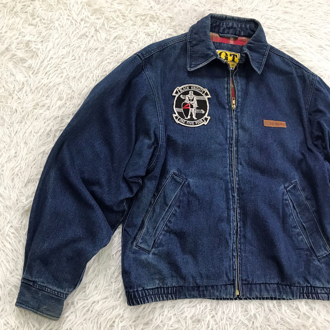 Japanese Brand G.T.Hawkins Denim Style Jacket Red Gingham Inner Size US M / EU 48-50 / 2 - 3 Thumbnail
