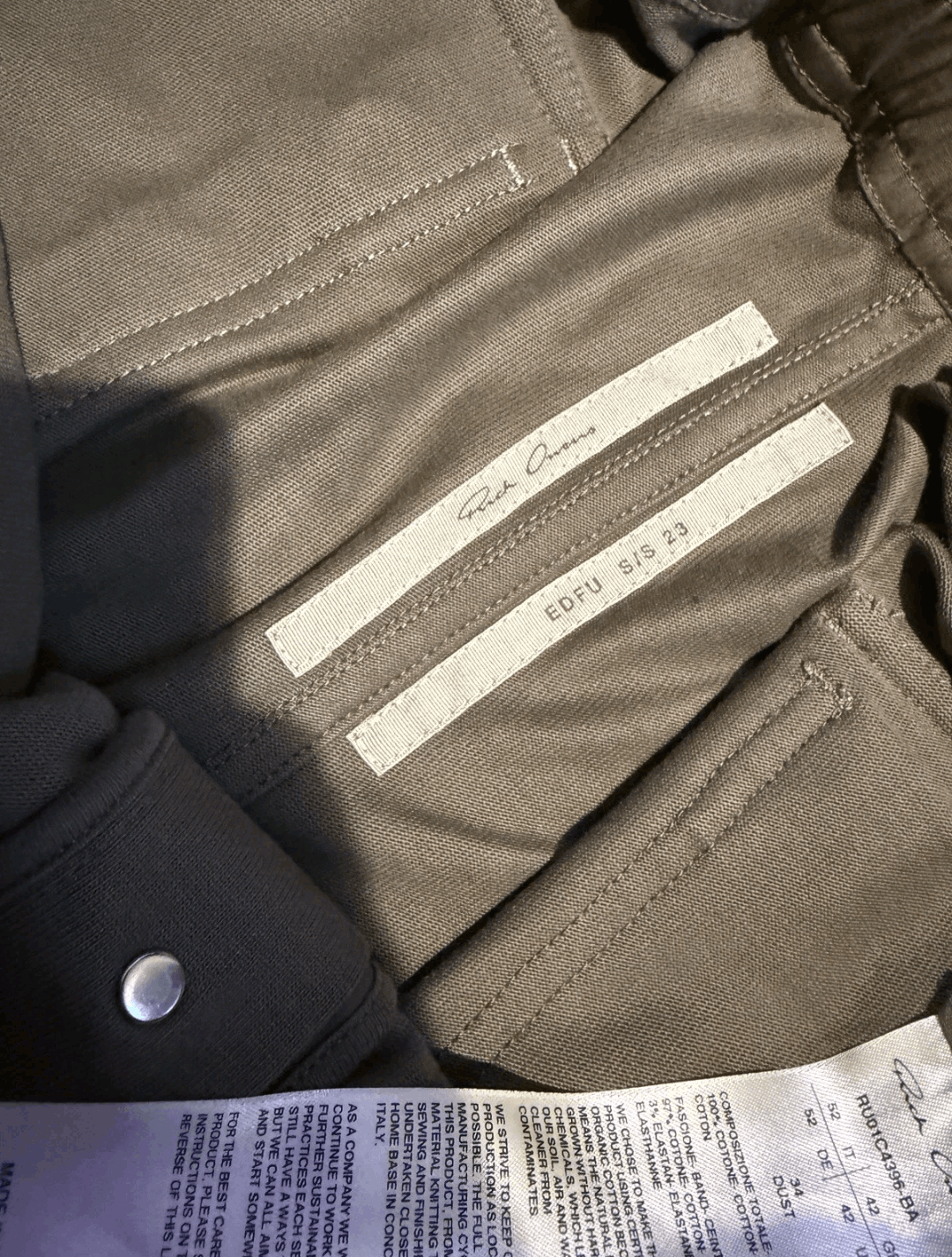Rick Owens Rick Owens Mainline SS23 EDFU Mastodon Joggers Dust Size US 34 / EU 50 - 3 Thumbnail