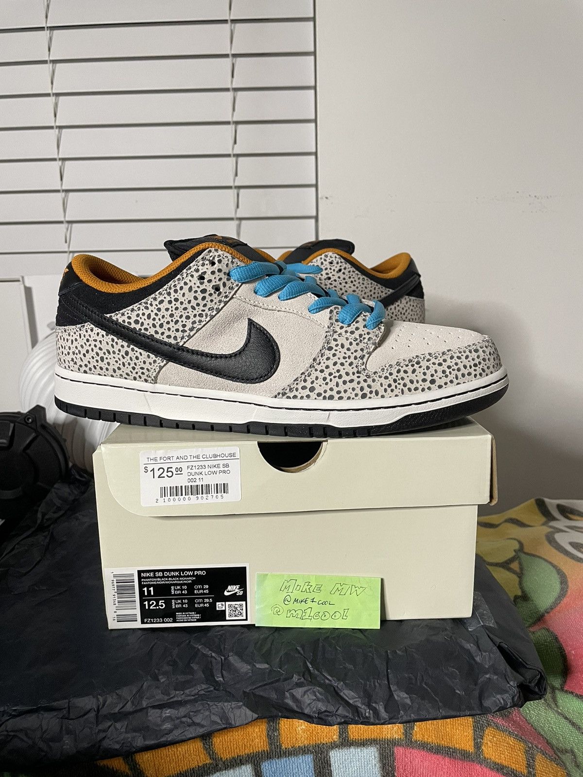 Nike Nike Dunk SB Low Electric Pack Olympics Safari sz 11 flash Size US 11 / EU 44 - 2 Thumbnail