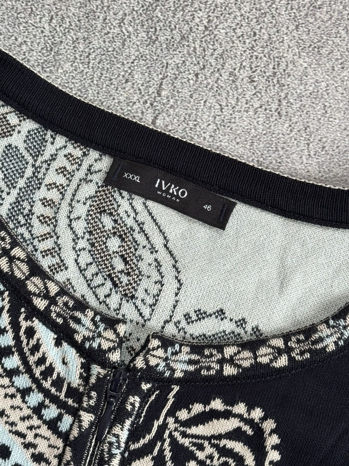 Dale Of Norway × Designer × Moods of Norway Ivko 46size all printed flowers 🌹 Cardigan long sweater zip Size 3XL / US 20-22 - 5 Thumbnail