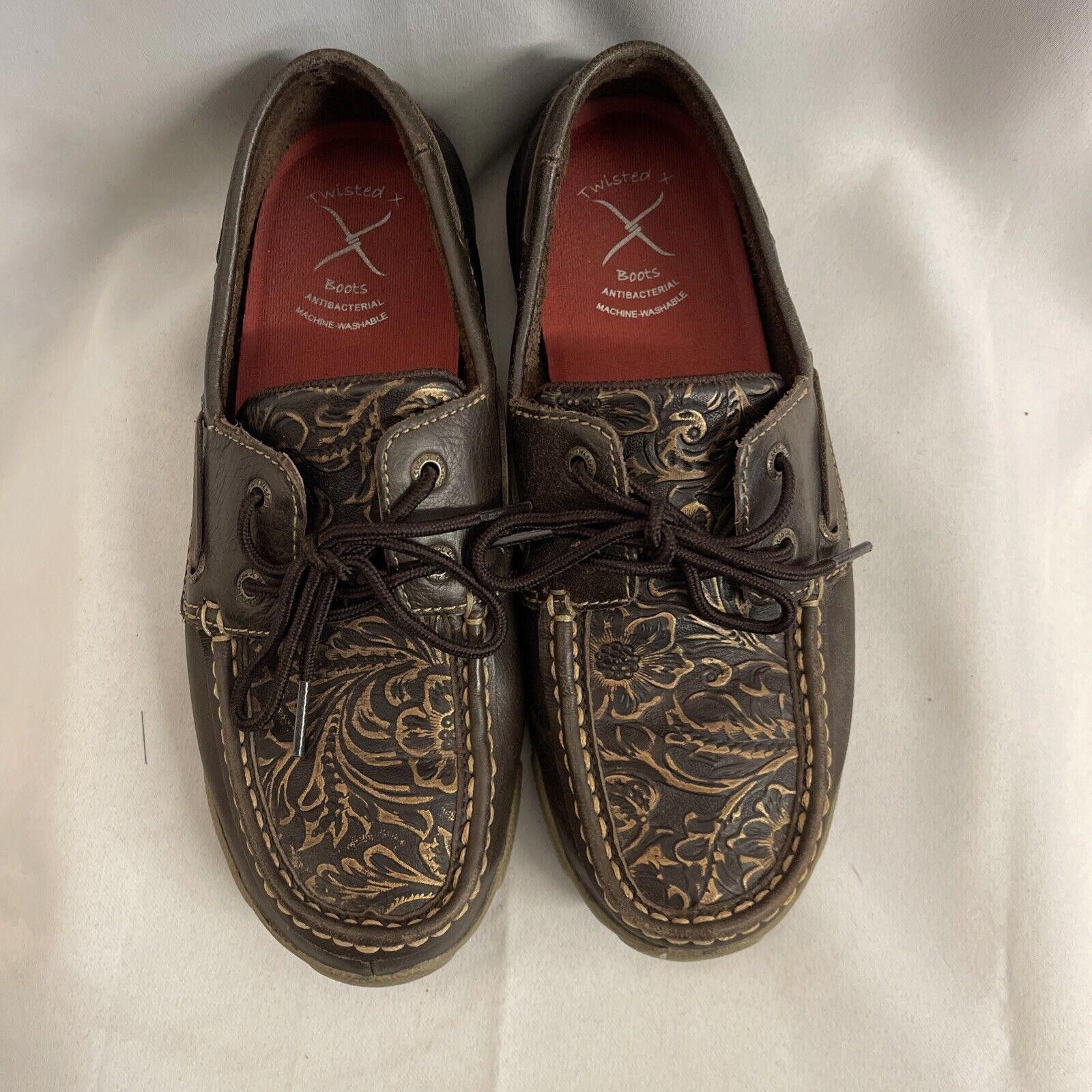 Twisted X TWISTED X WOMEN'S EMBOSSED FLORAL DRIVING Sz 7M Size US 7 / IT 37 - 7 Thumbnail
