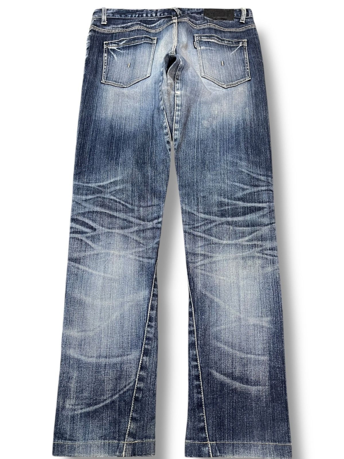 Le Grande Bleu (L.G.B.) × POST ARCHIVE FACTION (PAF) × Tornado Mart Vintage Tornado Mart Faded Distressed Denim Size US 32 / EU 48 - 5 Thumbnail