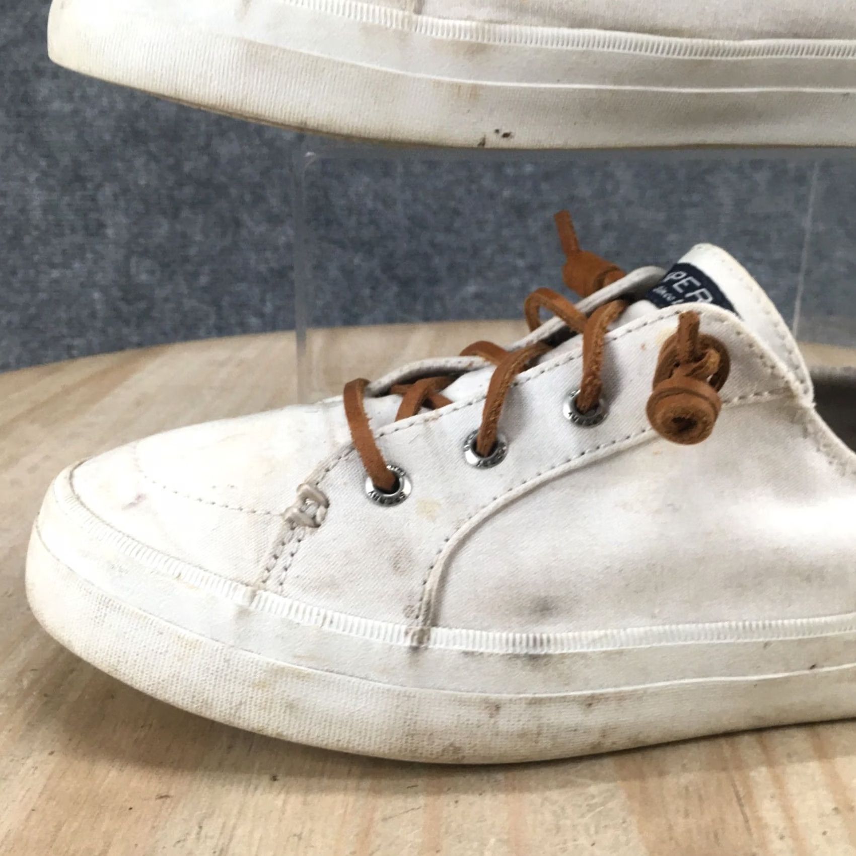 Sperry Sperry Top Sider Sneaker Womens 9.5 White Pier Wave Lace Up Casual STS81903 Size L / US 10 / IT 46 - 3 Thumbnail
