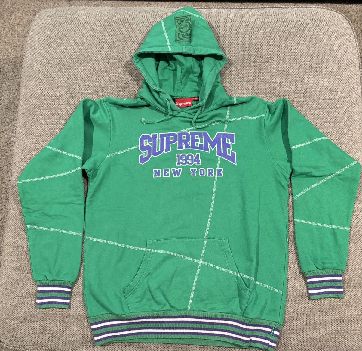 Supreme Supreme College hoodie 2007 Size US XL / EU 56 / 4 - 1 Thumbnail