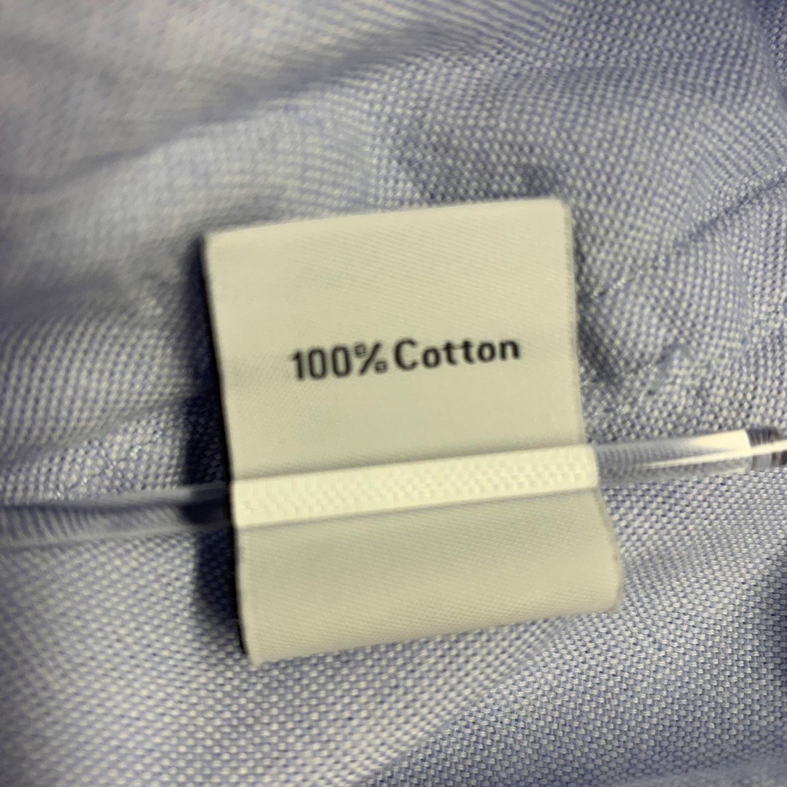 Other K.NGSLEY Size L Blue Woven Cotton Hidden Placket LS Shirt Size US L / EU 52-54 / 3 - 7 Thumbnail