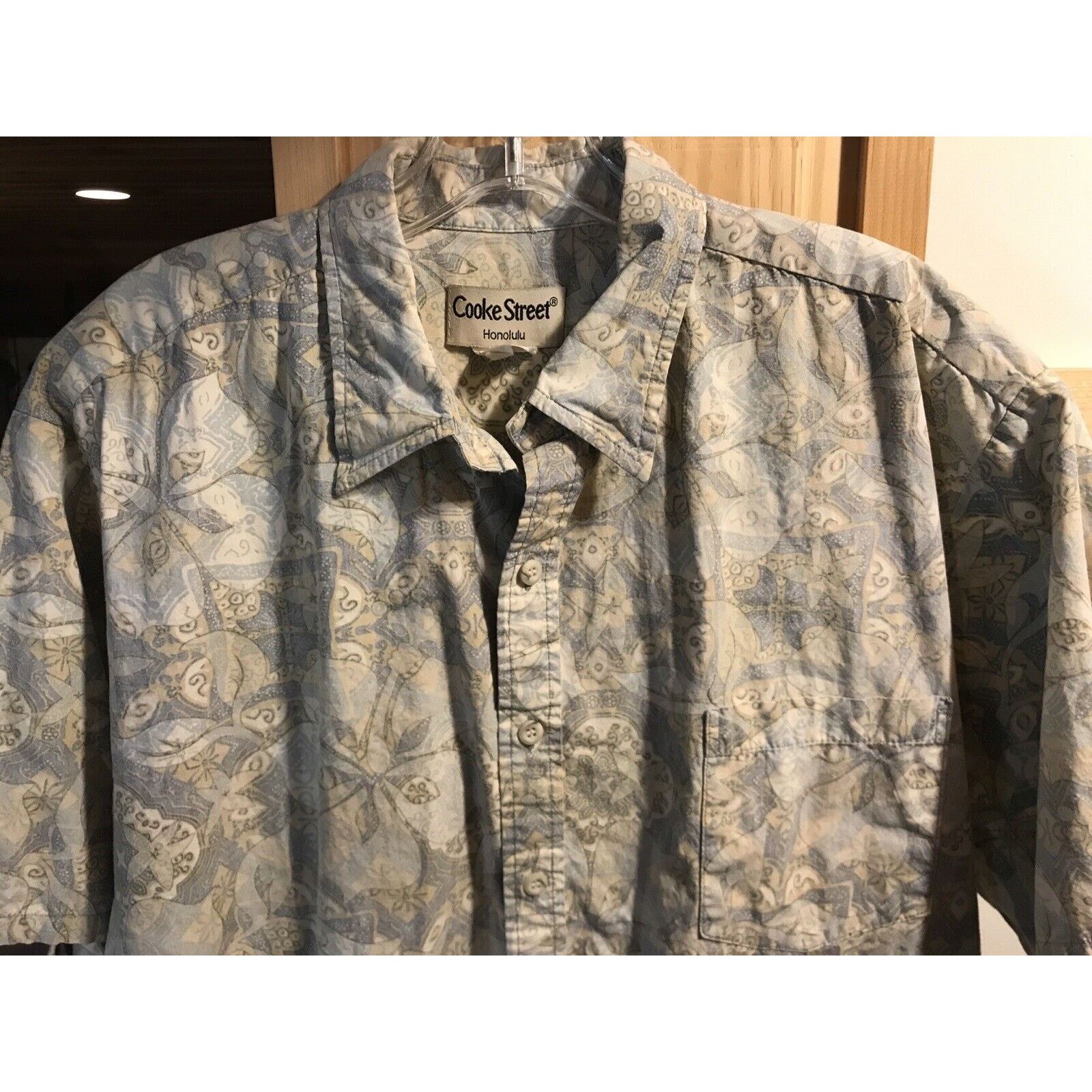 Other Cooke Street Honolulu Men’s XL Floral Cotton Hawaiian Shirt Size US XL / EU 56 / 4 - 6 Thumbnail