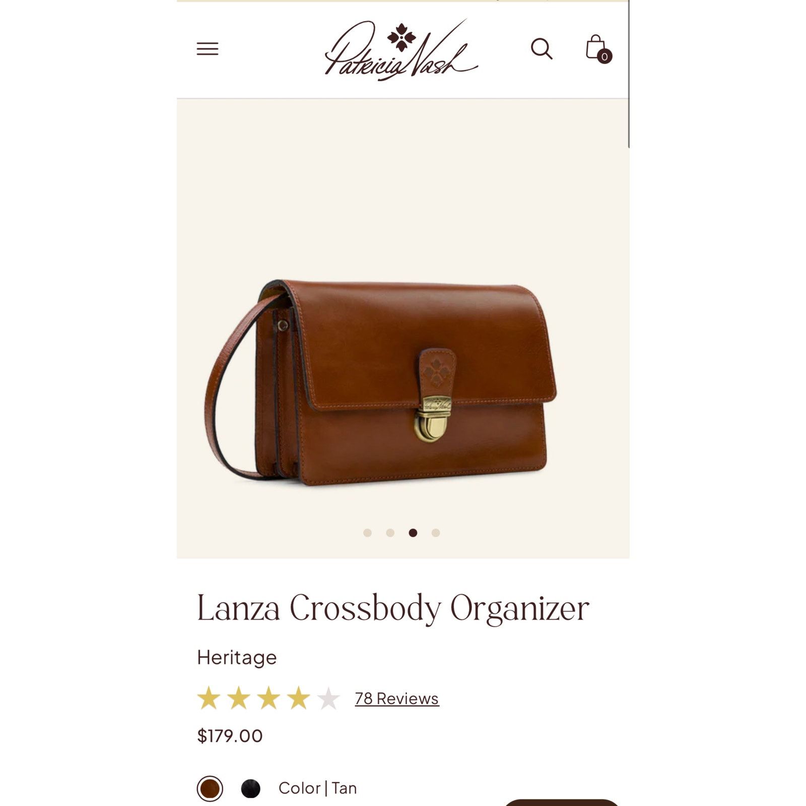 Patricia Nash Patricia Nash Lanza Crossbody Organizer Leather Brown EUC Size ONE SIZE - 9 Thumbnail