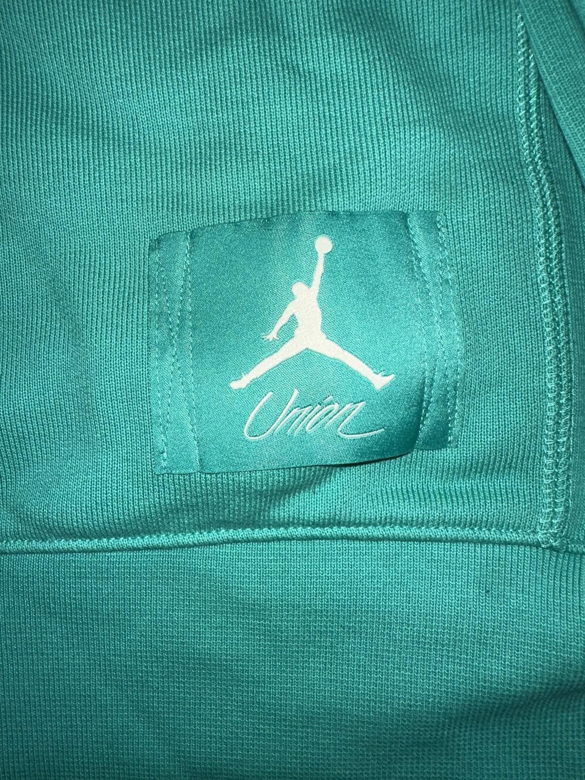 Designer Jordan Men’s x Union MJ Fleece Kinetic Green/White Hoodie Size US S / EU 44-46 / 1 - 3 Thumbnail