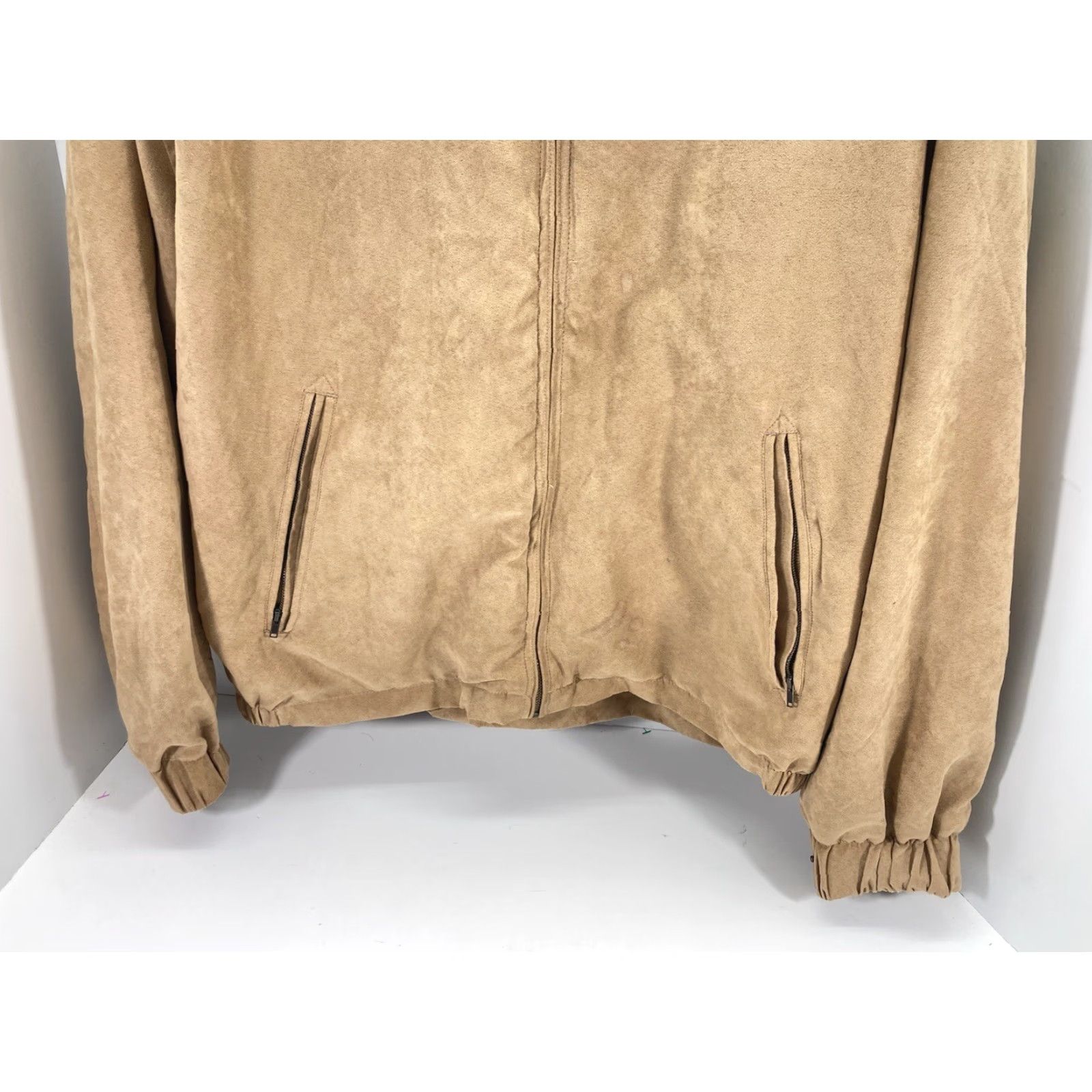 Delta Delta Downs Racetrack Jacket Men XL Beige Full Zip Microfiber Horse Racing VTG Size US XL / EU 56 / 4 - 3 Thumbnail