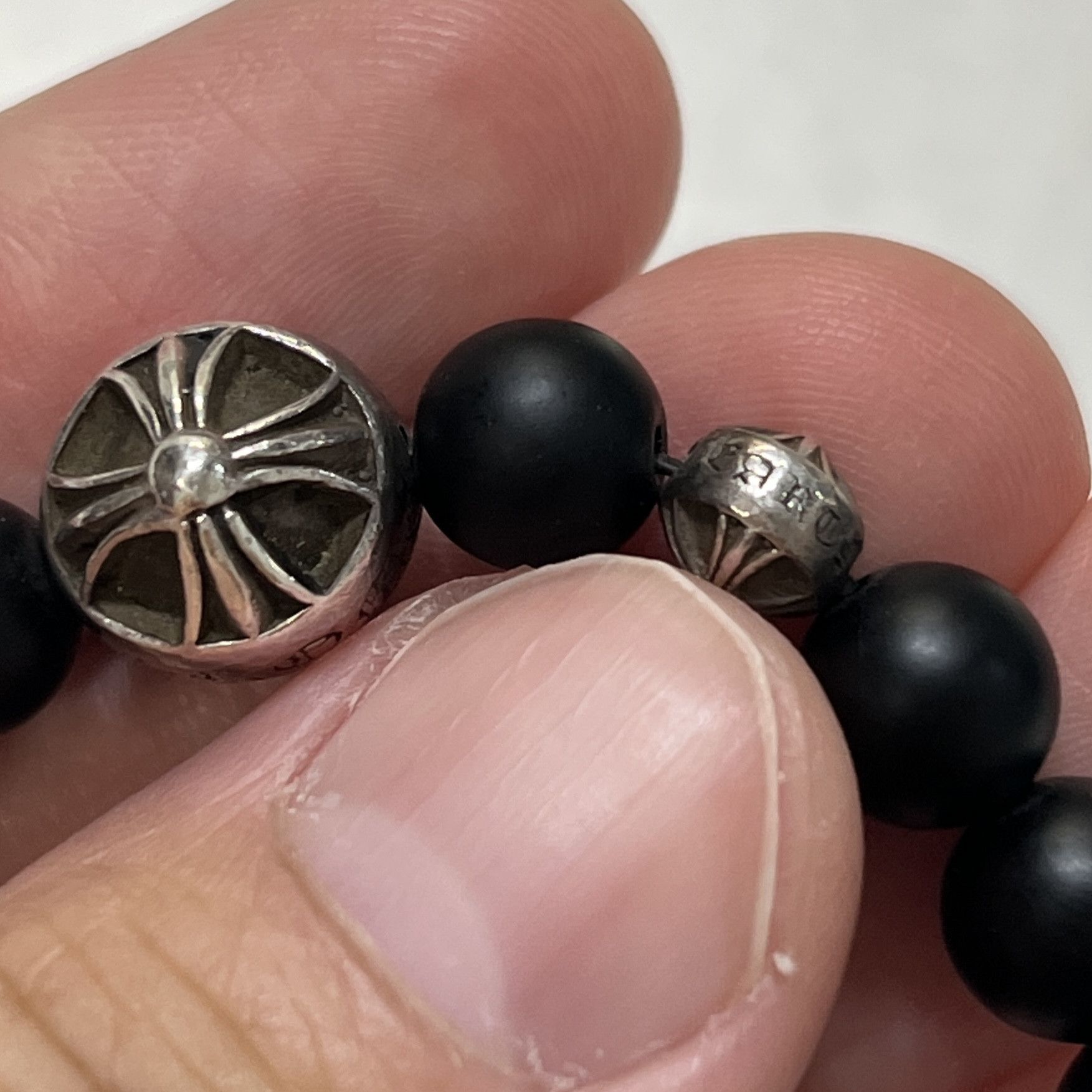 Chrome Hearts Chrome Hearts 71 BEAD Onyx Beads Bracelet 6mm Size ONE SIZE - 11 Thumbnail