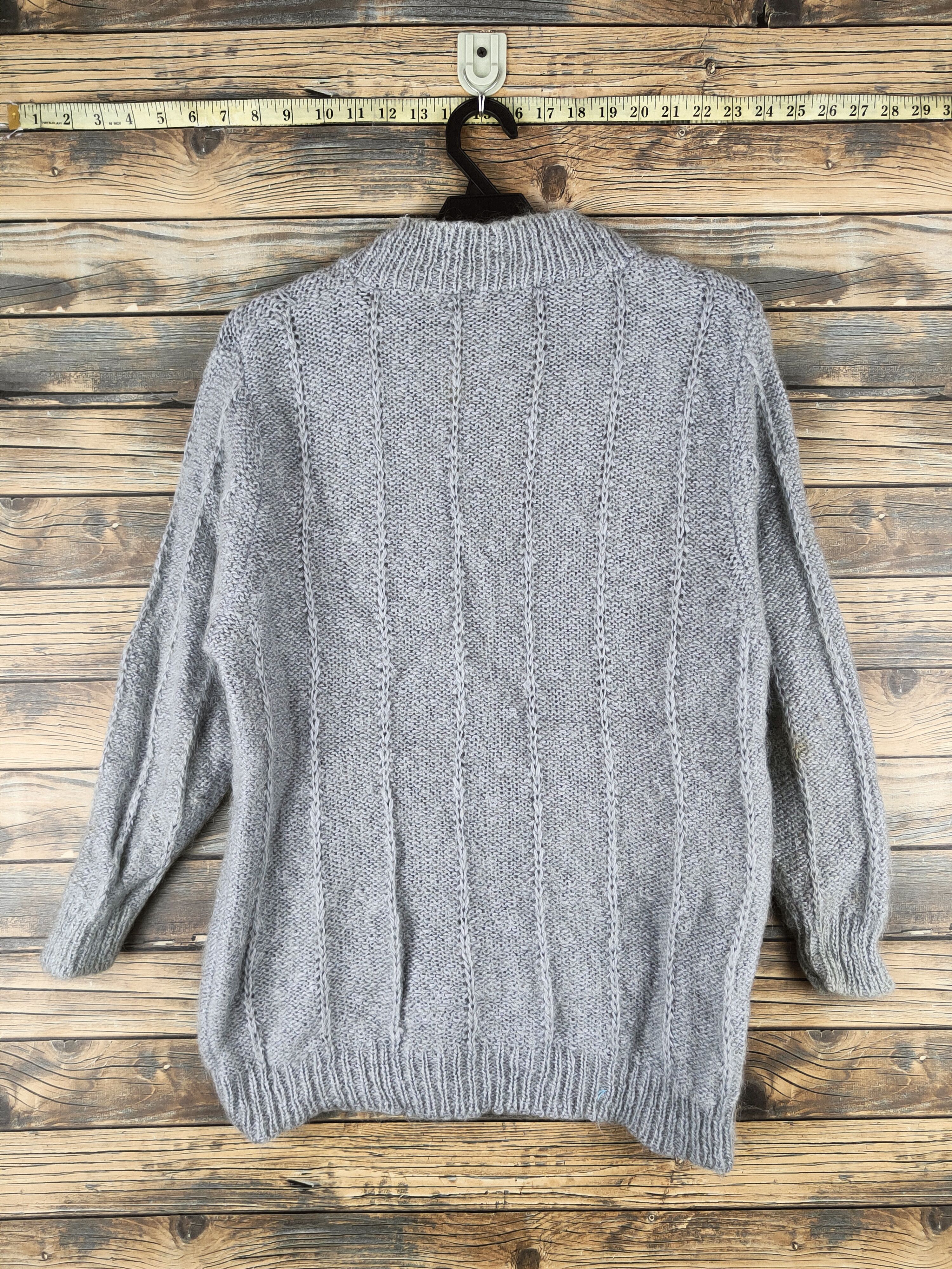 Japanese Brand DL New Seraph Gray Knitwear Cardigans #46-562 Size M / US 6-8 / IT 42-44 - 7 Thumbnail