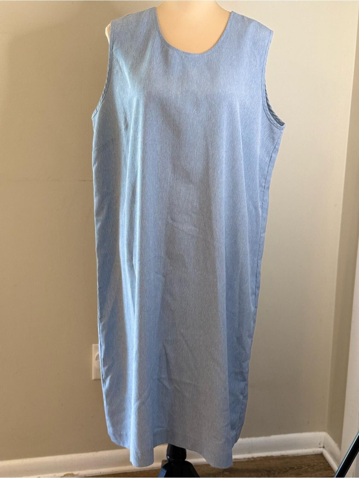 Blair Blair vintage blue long tank dress & jacket suit set SZ 20P Size 42" / US 20 - 4 Thumbnail