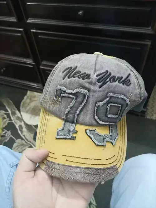 Other NY Distressed Baseball Cap Hat Size ONE SIZE - 4 Thumbnail