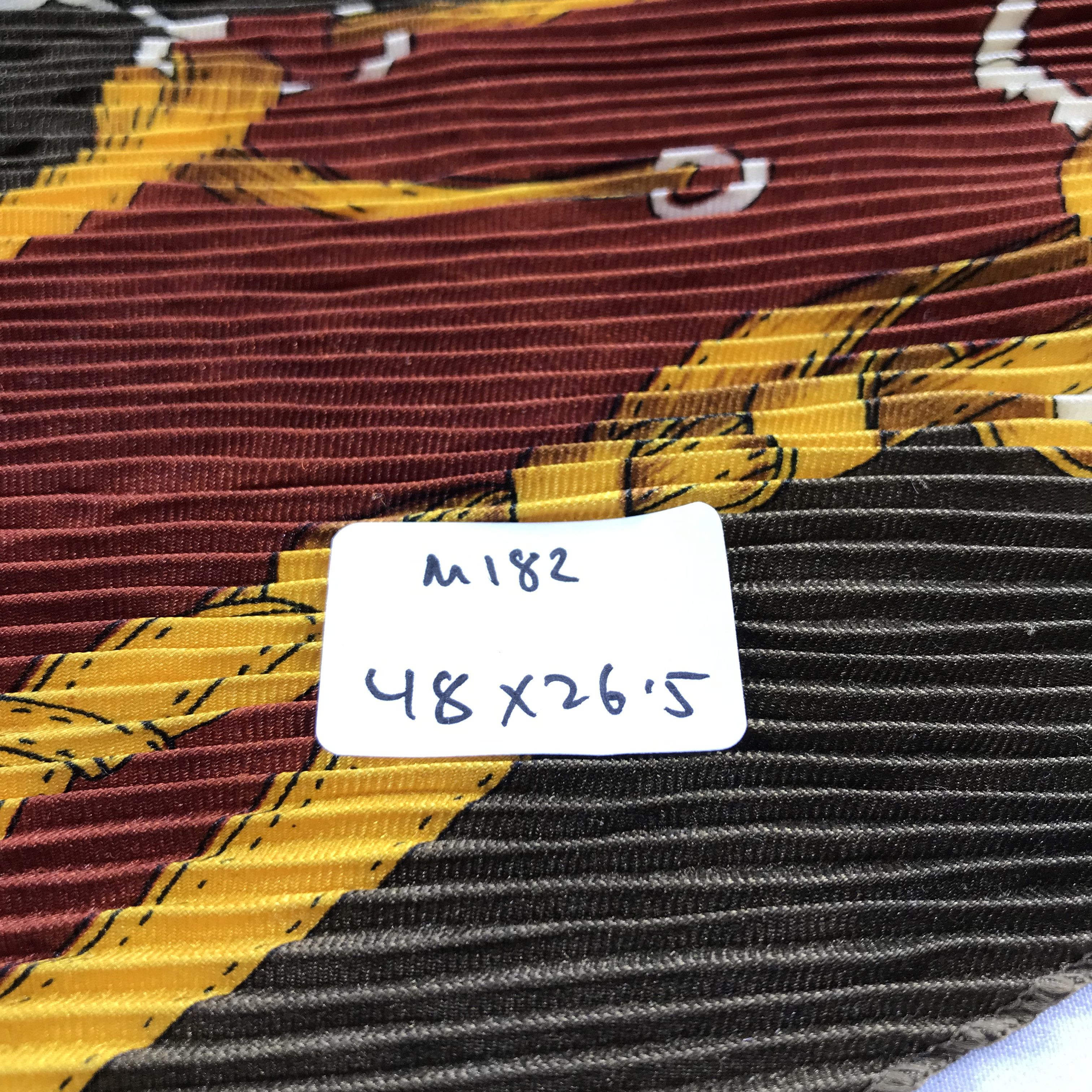 Vintage Luxury Design Pleated Scarf M182 Size ONE SIZE - 4 Thumbnail