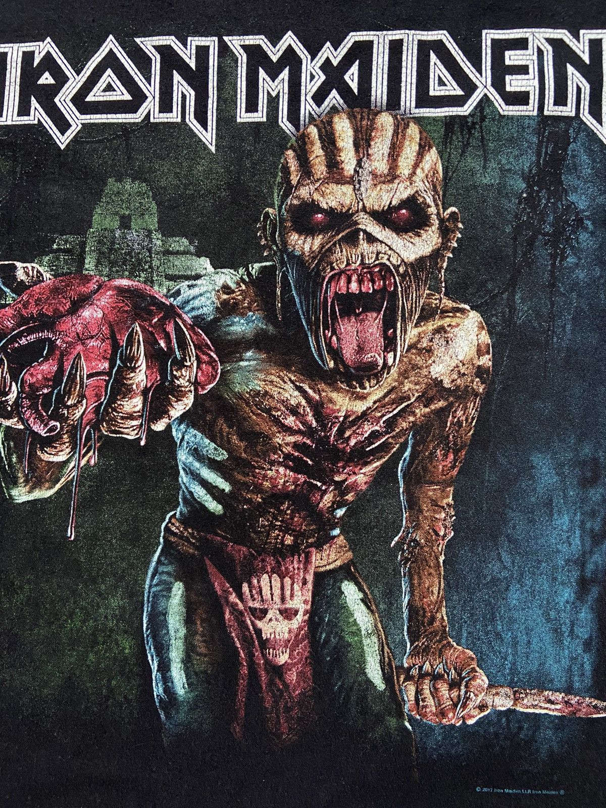 Iron Maiden 2017 Iron Maiden The Book of Souls World Tour Size Medium Size US L / EU 52-54 / 3 - 3 Thumbnail