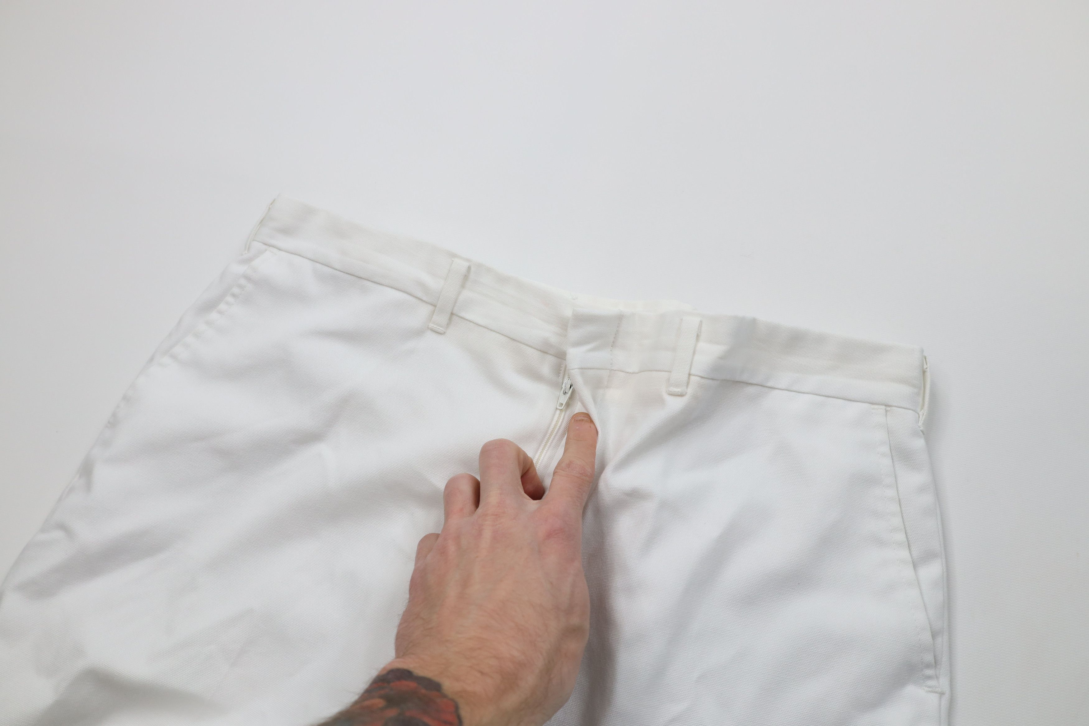Vintage Vintage 70s Streetwear Bell Bottoms Chino Pants White USA Size US 36 / EU 52 - 7 Thumbnail