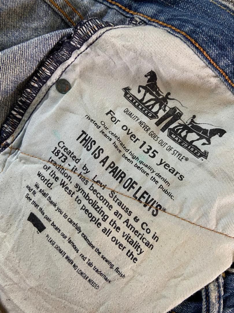 Levi's Levis Strauss Co. 503 Distressed Jeans (192) Size US 37 - 3 Thumbnail