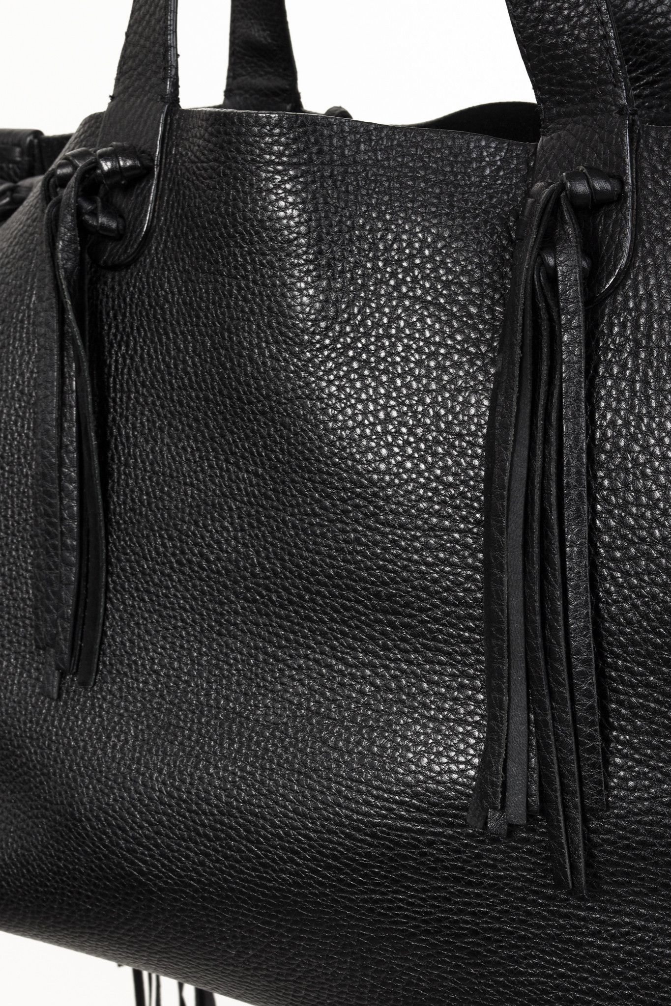 Valentino Valentino Garavani C-Rockee Fringe Tote Bag Black Size ONE SIZE - 8 Thumbnail