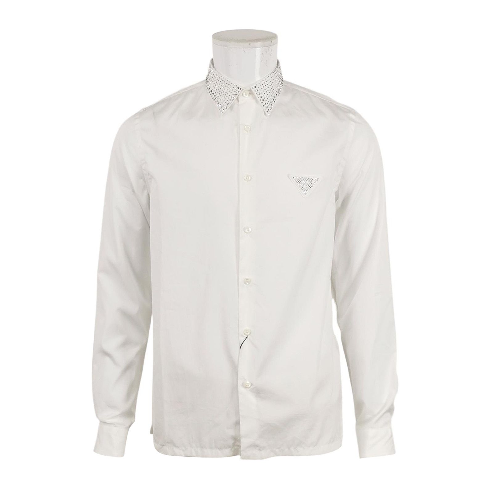 Prada Prada Studded Cotton Shirt Size M Size US M / EU 48-50 / 2 - 1 Thumbnail
