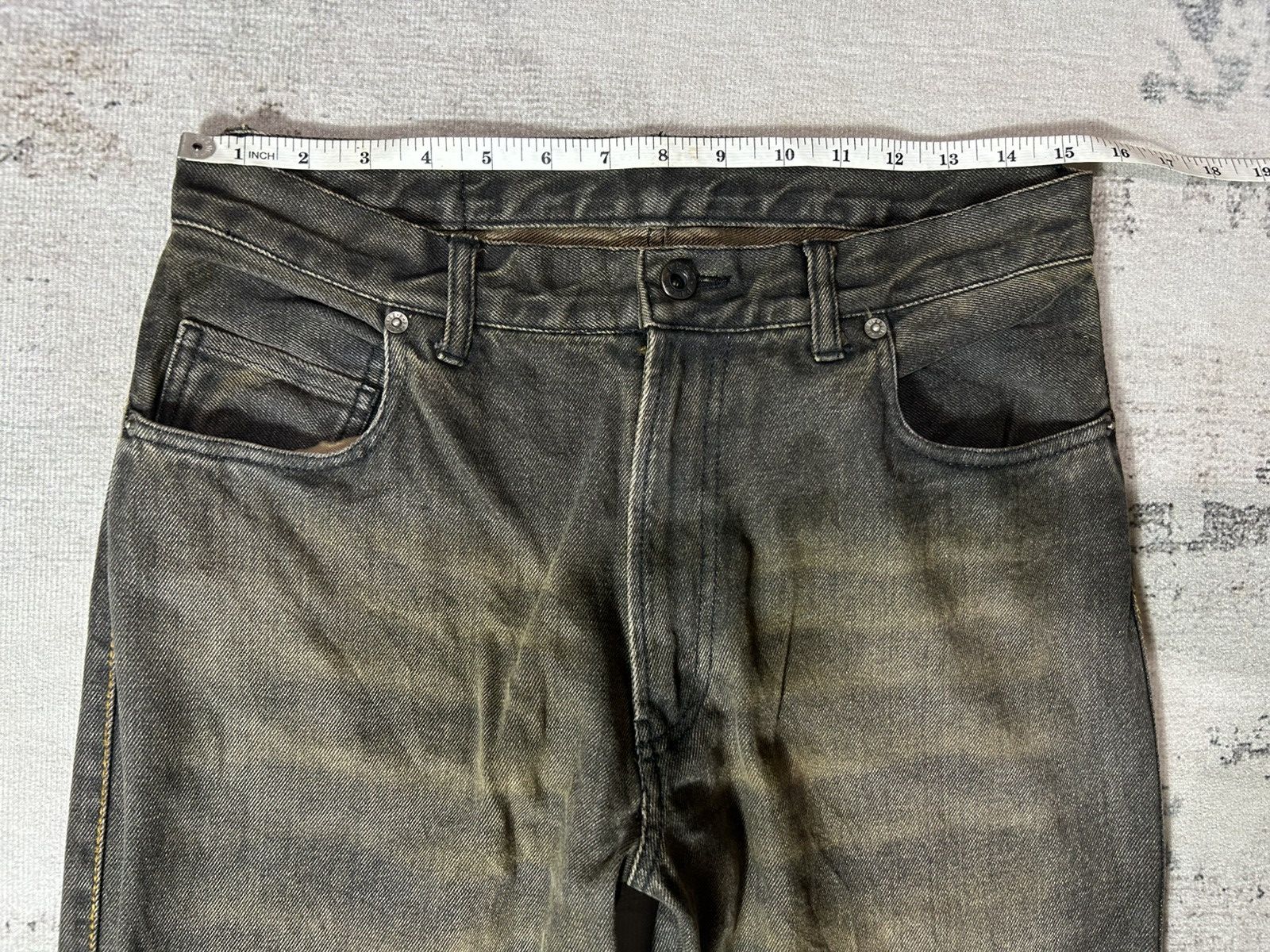 If Six Was Nine × Le Grande Bleu (L.G.B.) × PPFM Mud Max PPFM Denim Jeans Size US 31 - 7 Thumbnail