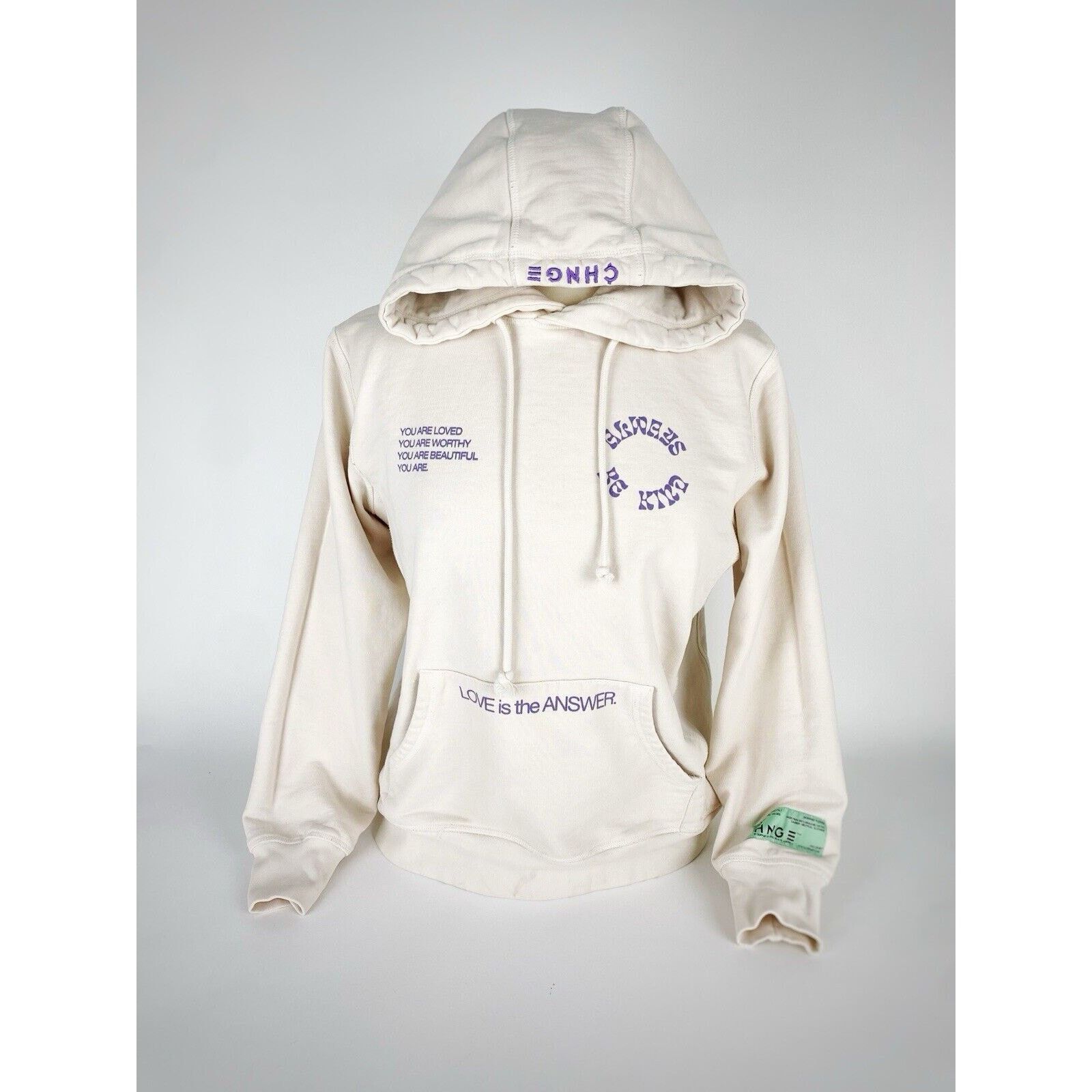 CHNGE CHNGE X MHA You Are Loved Hoodie Sweatshirt Floral Boho Sz S Size US S / EU 44-46 / 1 - 1 Thumbnail
