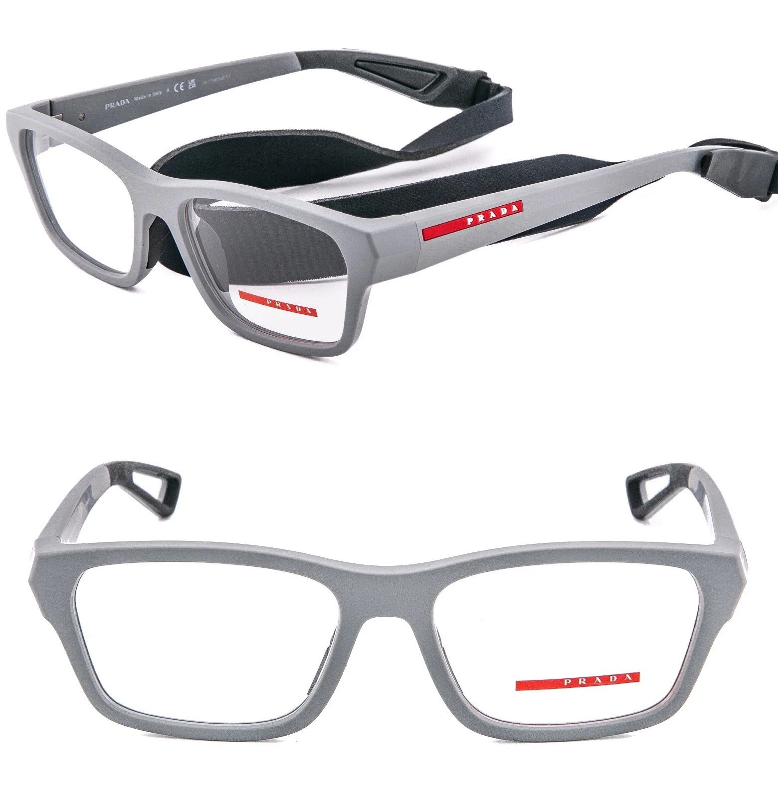 Prada PRADA Linea Rossa Sport 03R Gray Unisex Eyeglasses PS03RV Size ONE SIZE - 1 Thumbnail
