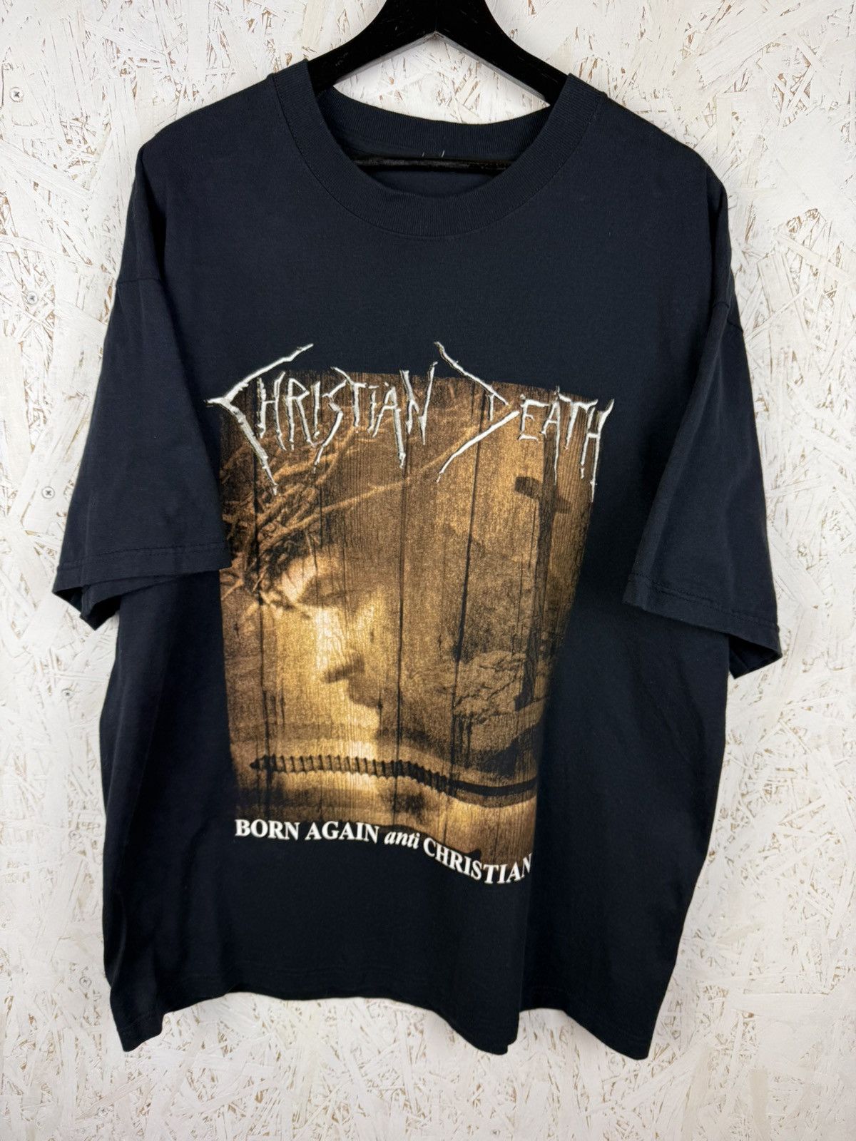 Band Tees Christian Death 2000 Born Again Anti Christian Rock T-Shirt Size US XL / EU 56 / 4 - 1 Thumbnail