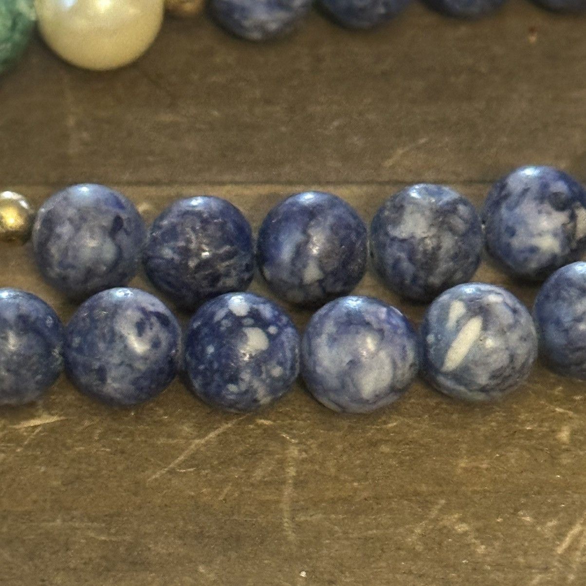 Vintage Vintage Lapis bead and pearl necklace Size ONE SIZE - 3 Thumbnail