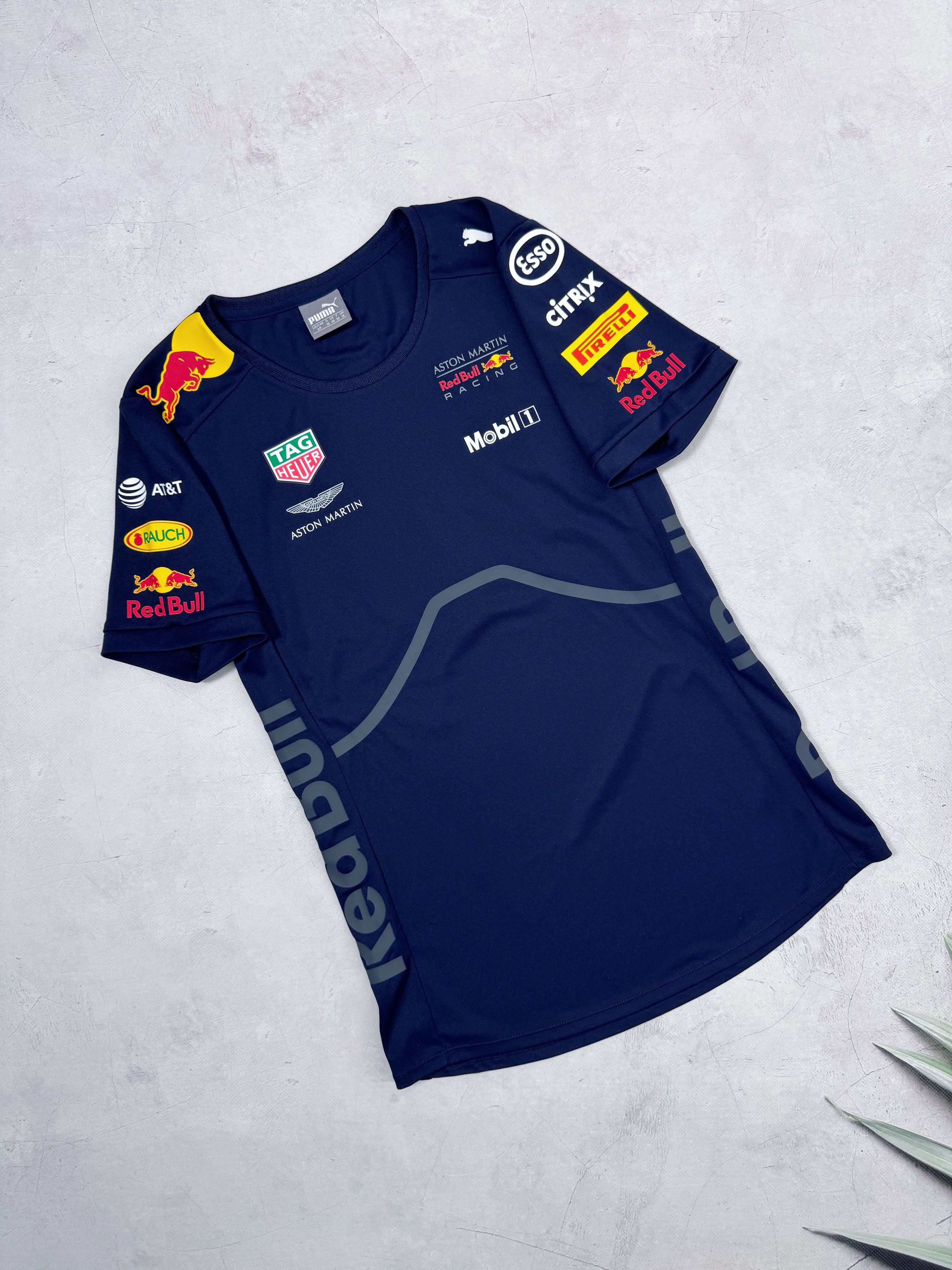 Puma × Red Bull Puma & Red Bull T-Shirt Aston Martin Racing F1 Esso Mobil1 Size S / US 4 / IT 40 - 5 Thumbnail