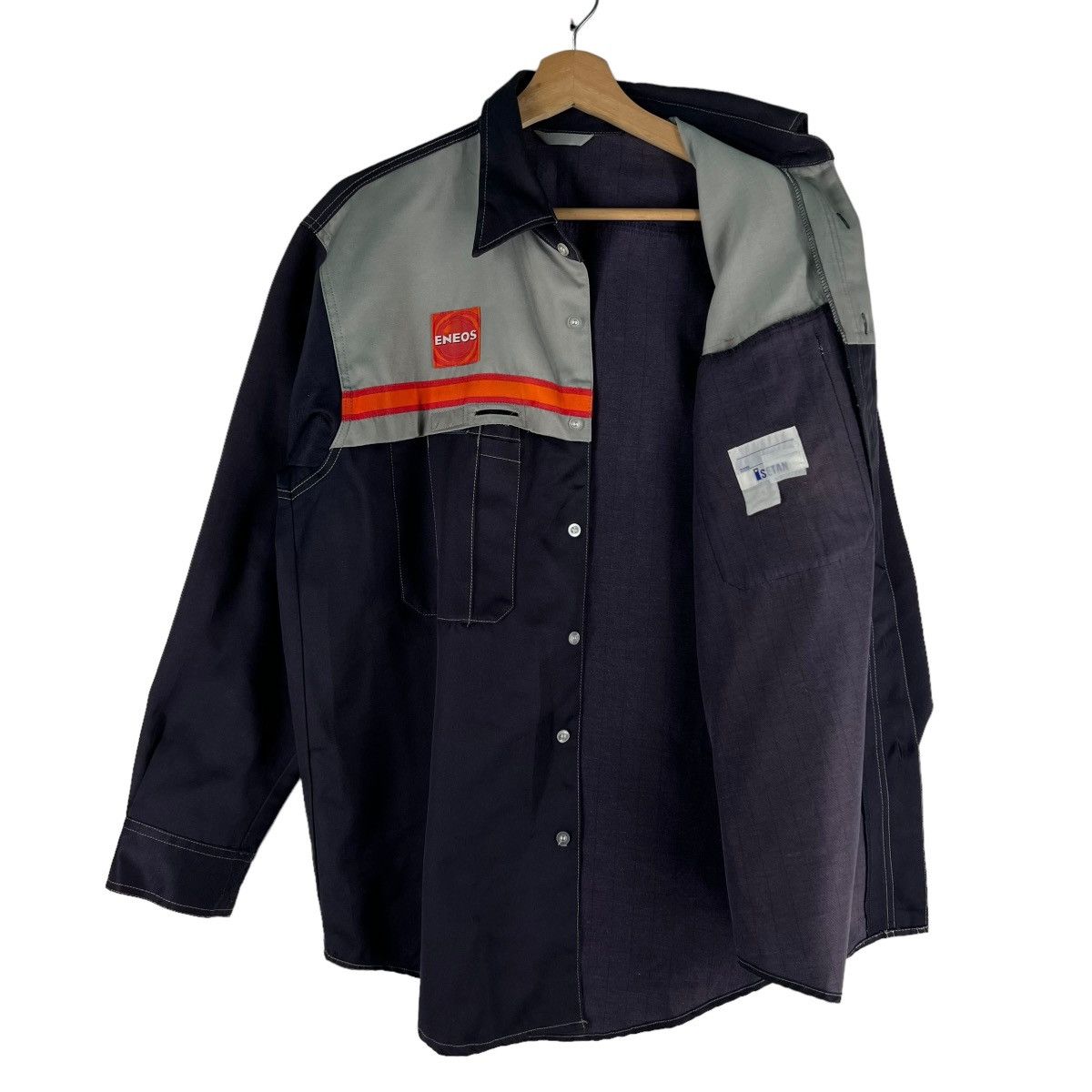Japanese Brand 🔥VINTAGE WORK SHIRT RACING JACKET ENEOS BIG LOGO Size US L / EU 52-54 / 3 - 7 Thumbnail