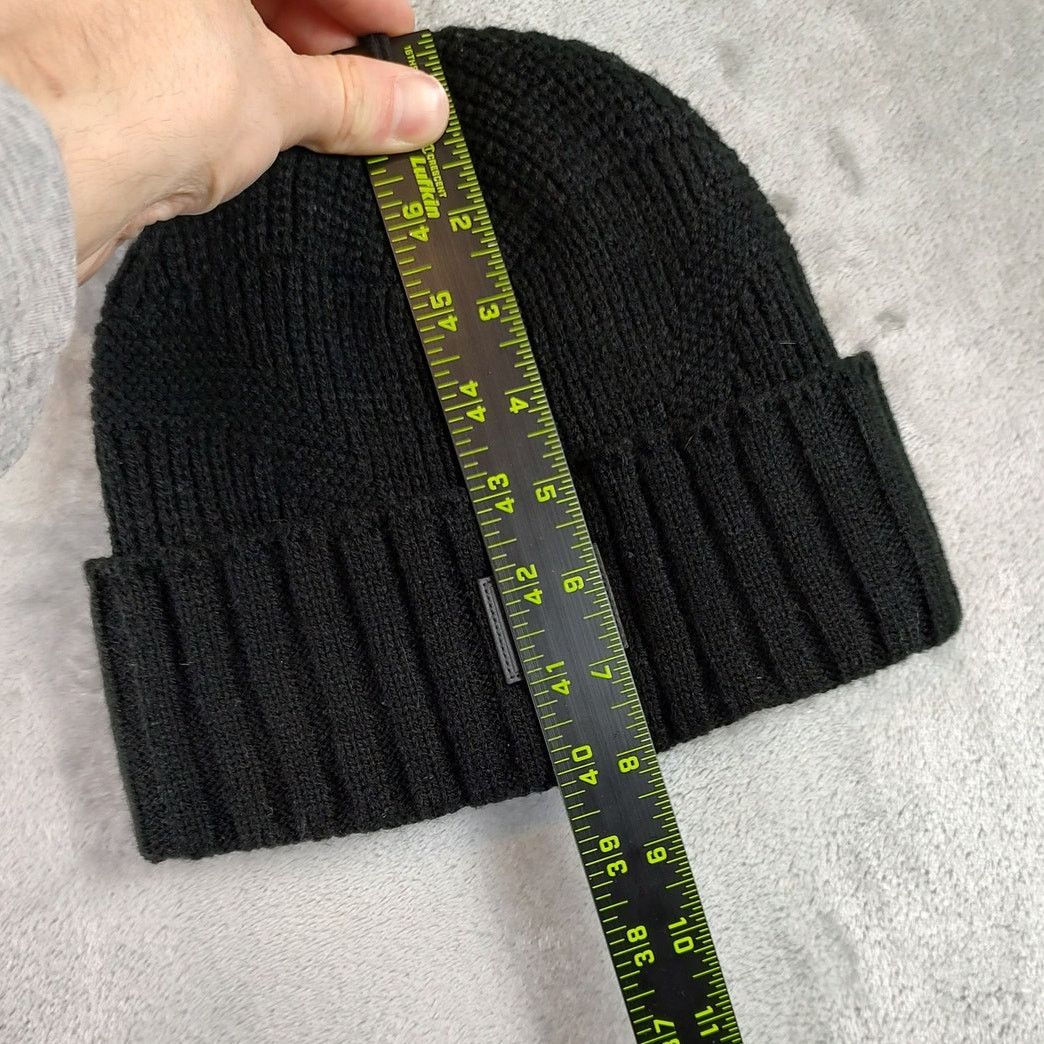 Adidas Adidas black knit ribbed winter skull cap beanie unisex OSFM Size ONE SIZE - 6 Thumbnail