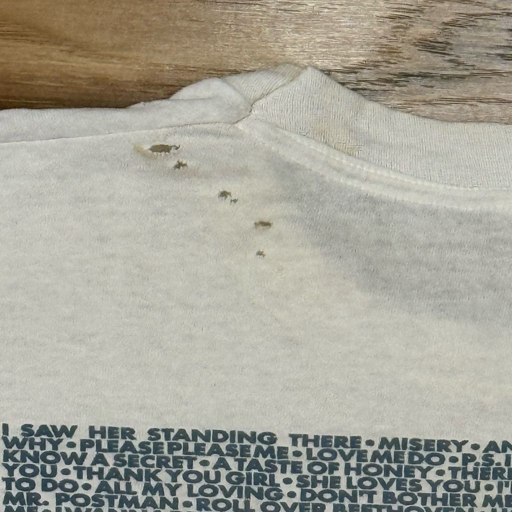 Japanese Brand The Beatles Men’s Small White Album Song Text T-Shirt Size US S / EU 44-46 / 1 - 9 Thumbnail