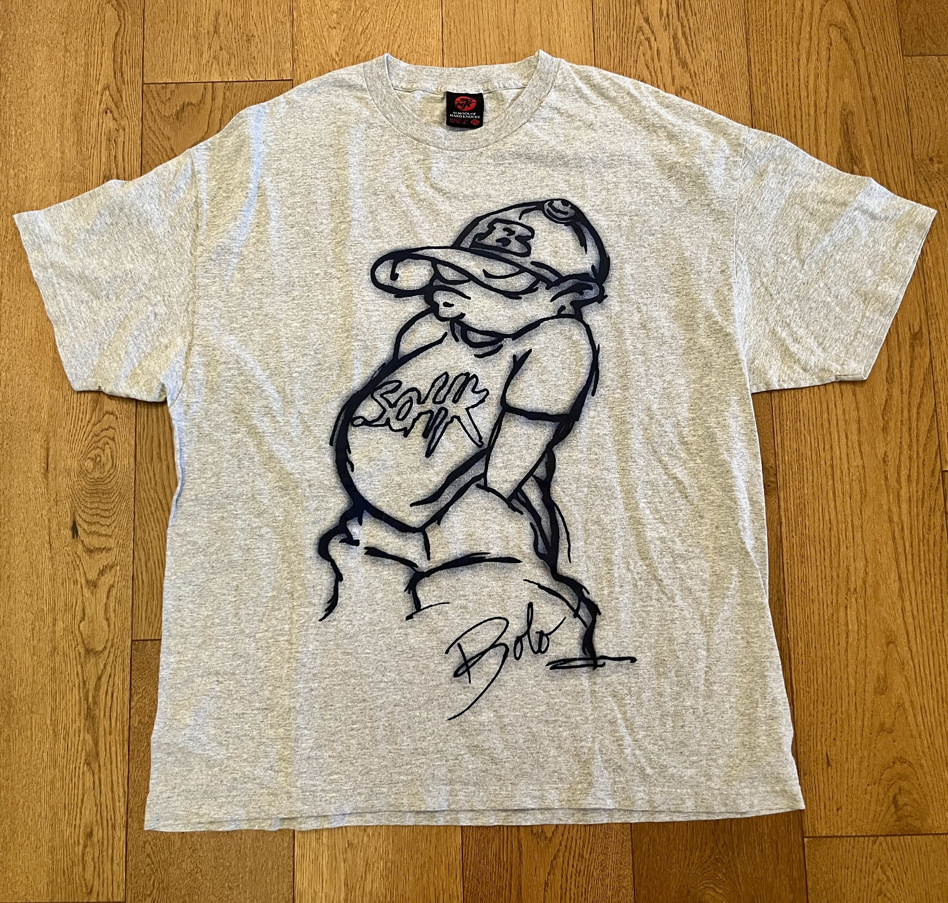 Vintage Vintage 90s SOHK School of Hard Knocks Shirt XXL Grey Bolo Size US XXL / EU 58 / 5 - 2 Thumbnail