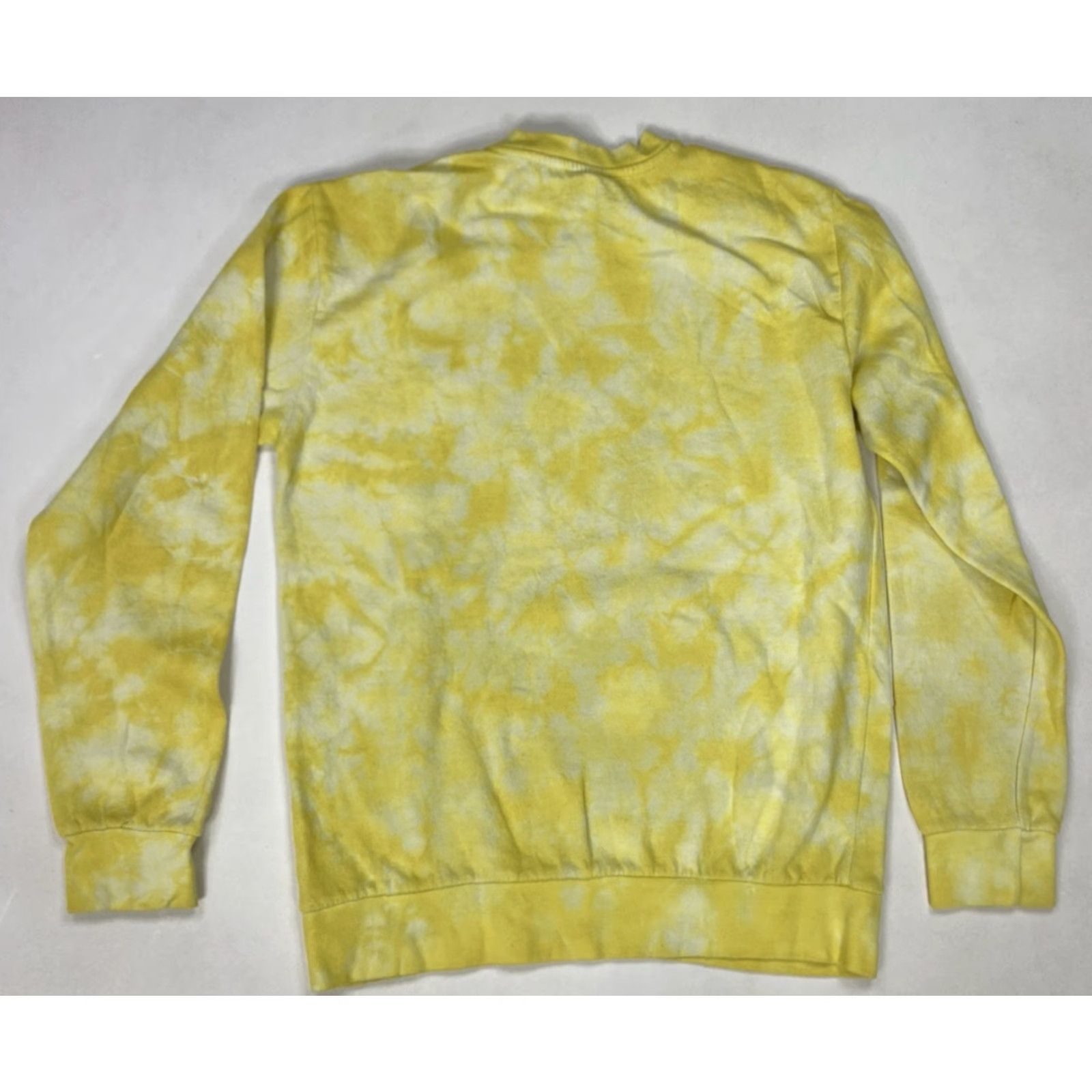 Vintage Sublime Sweatshirt Crew Neck Women Medium Yellow Tie Dye Long Sleeve Logo Music Retro All Seasons Size M / US 6-8 / IT 42-44 - 3 Thumbnail