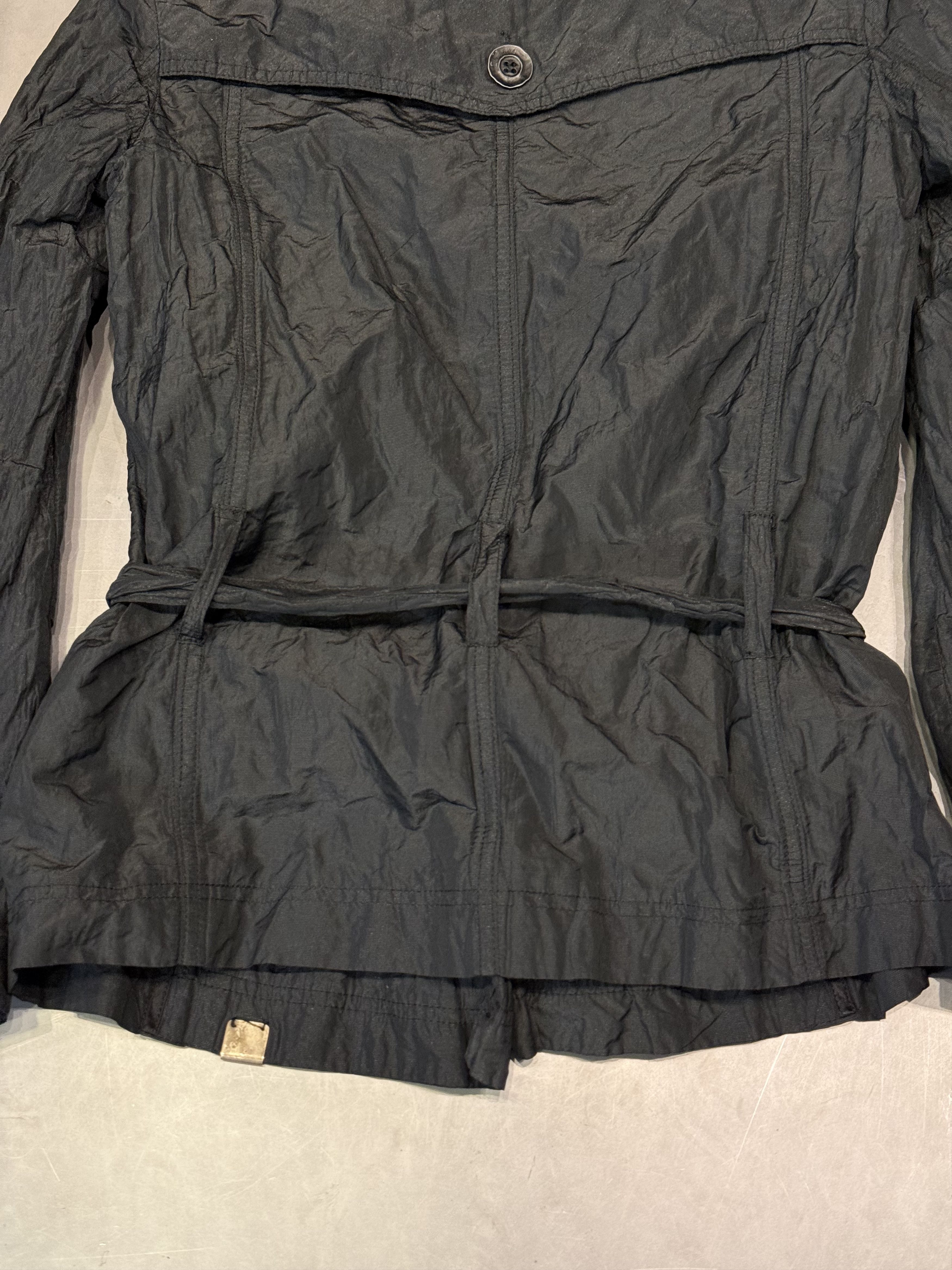 John Galliano John Galliano SS07 metalli scrunched fitted black jacket Size M / US 6-8 / IT 42-44 - 3 Thumbnail