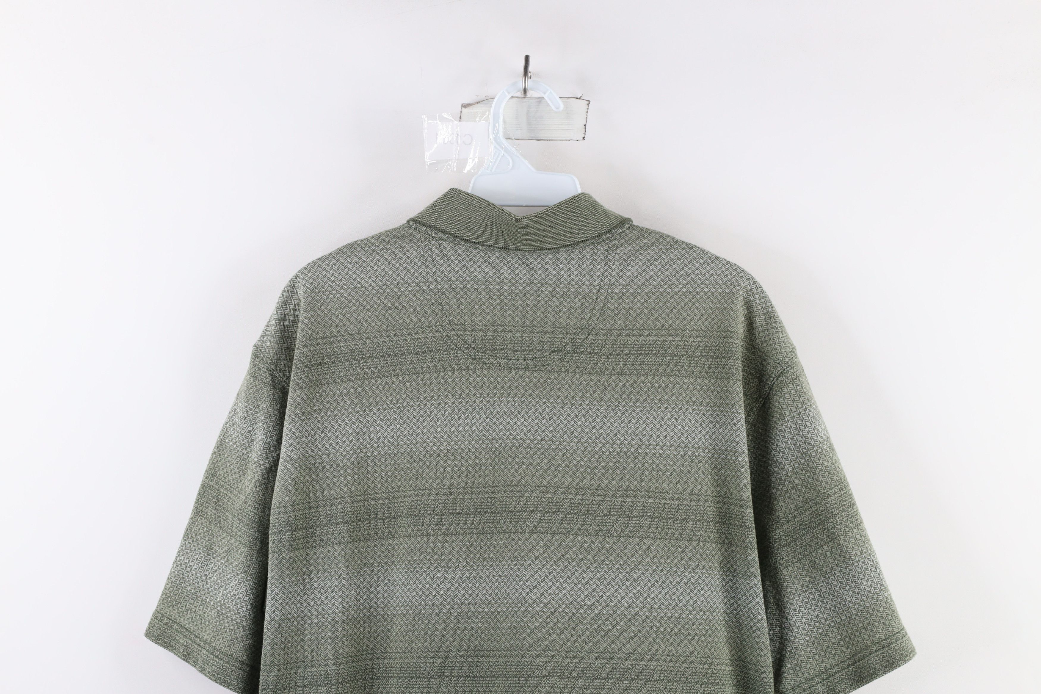 Vintage Vintage 90s Streetwear Knit Collared Polo Shirt Green Size US S / EU 44-46 / 1 - 9 Thumbnail