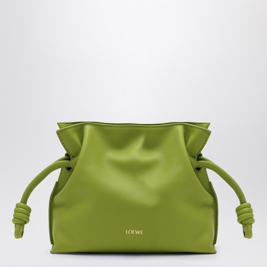 Loewe o1d2blof0824 Size: OS / Leather Flamenco Clutch in Green Size ONE SIZE - 1 Thumbnail